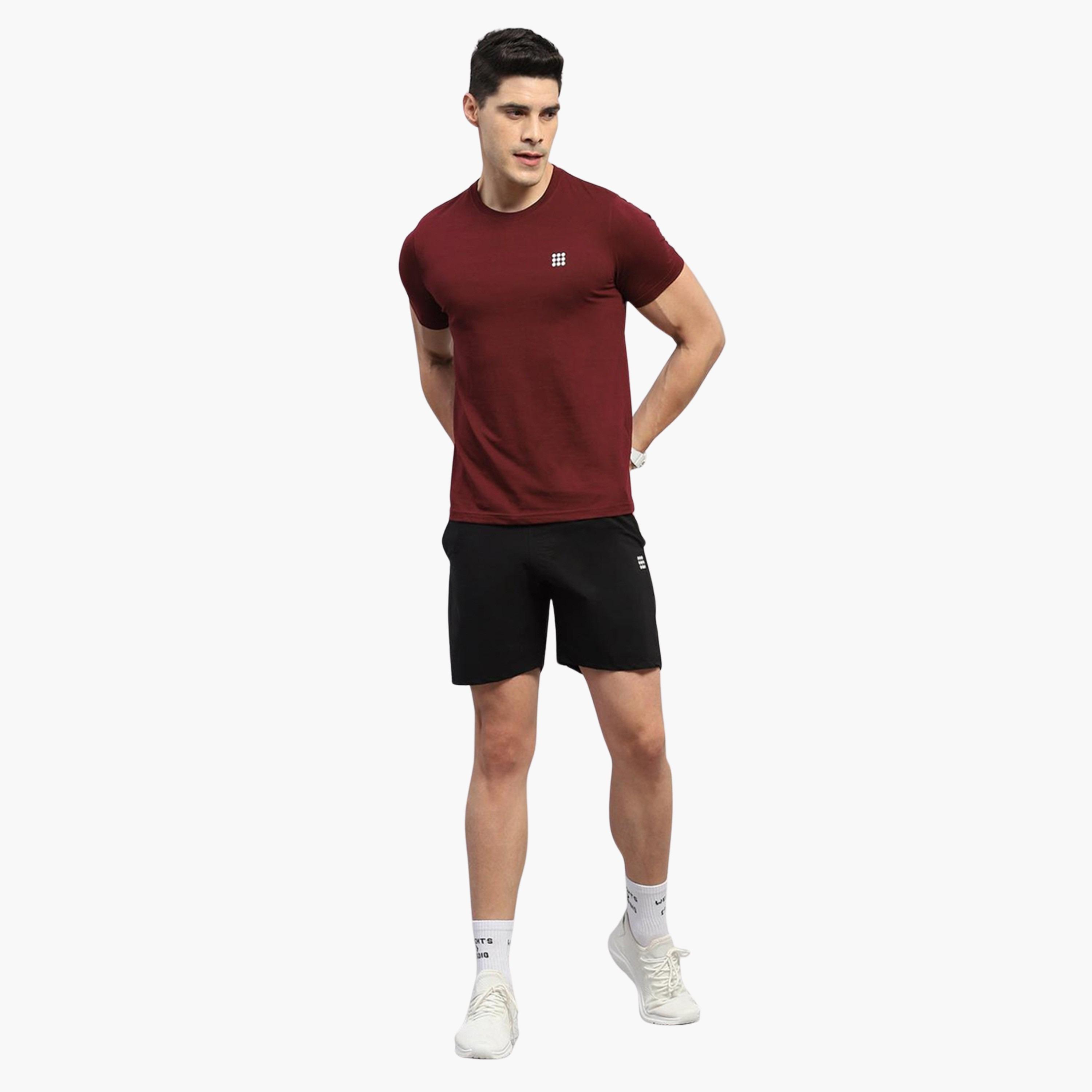 Rock.it X Styli Men Wine Solid Round Neck TShirt-men-clothing-tshirtsandpolos-tshirts-image-2