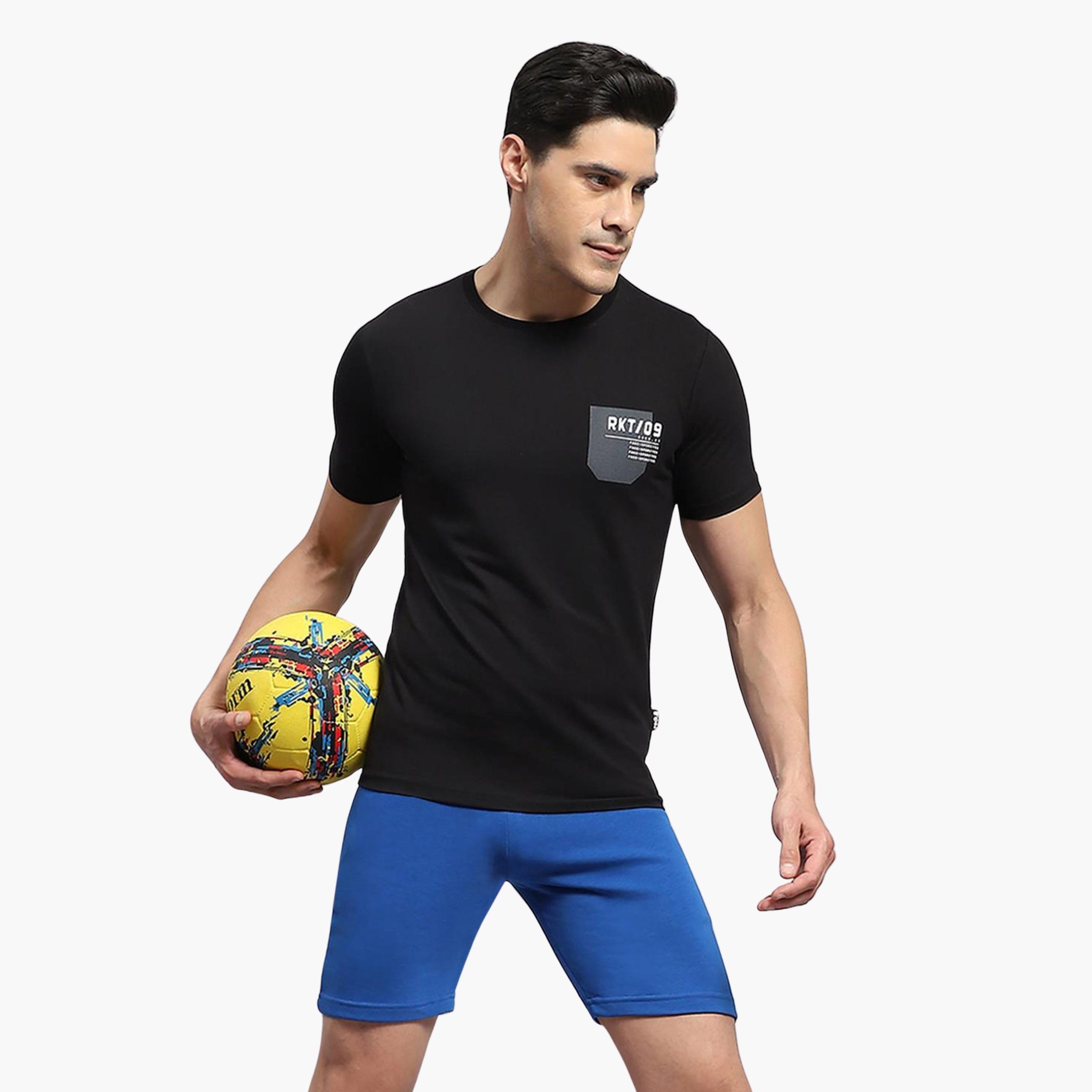 Rock.it X Styli Men Black Plain Regular Fit Short Sleeve TShirt-men-clothing-tshirtsandpolos-tshirts-image-6
