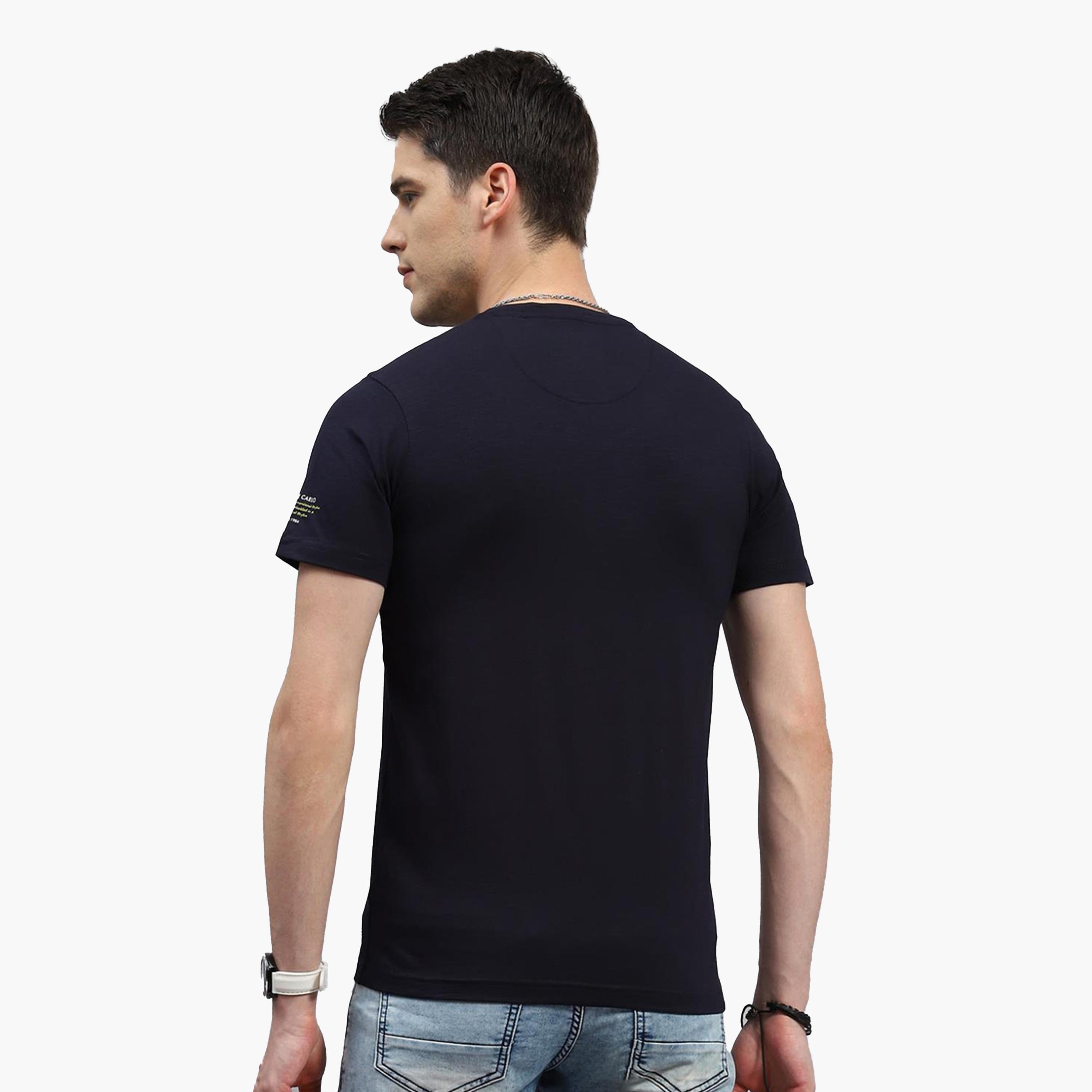 Monte Carlo X Styli Men Navy Blue Printed T-Shirt-men-clothing-tshirtsandpolos-tshirts-image-4