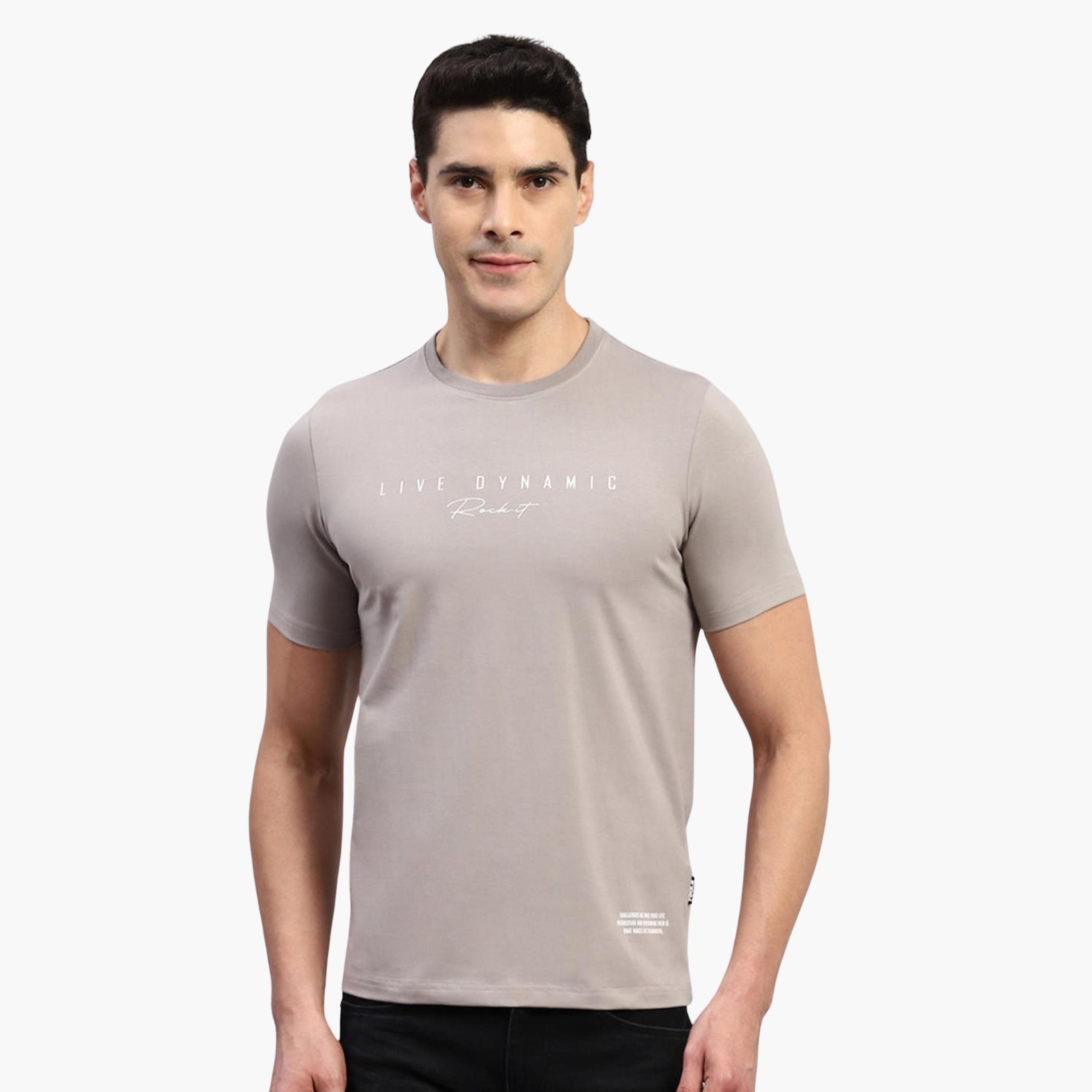 روك.ات ×ستايلي-  تي شيرت رمادي مطبوع - كاجوال ومريح-men-clothing-tshirtsandpolos-tshirts-image-1
