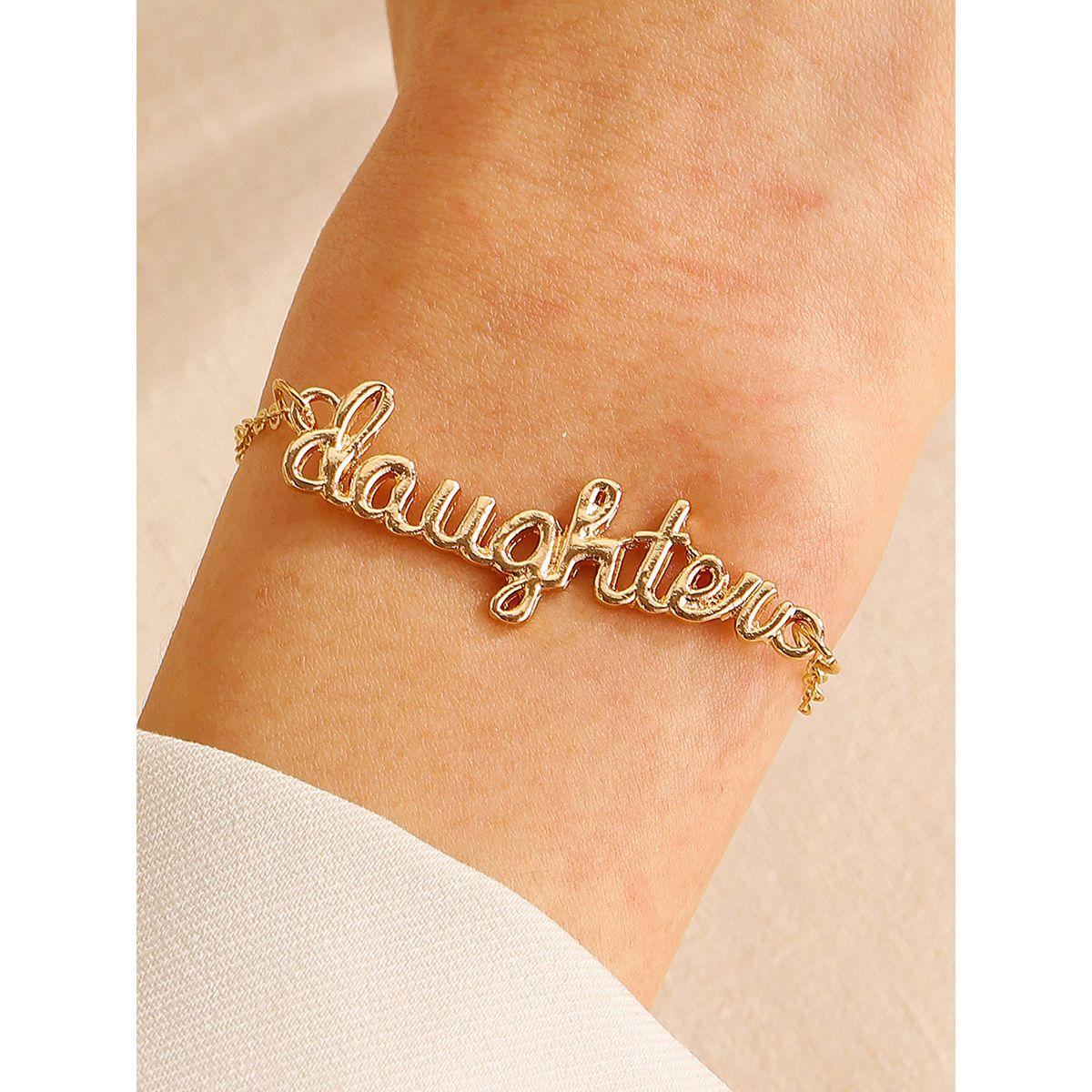 طثم من 2 - سوار يد بتفاصيل كتابة-women-watchesandjewellery-jewellery-banglesandbracelets-image-2