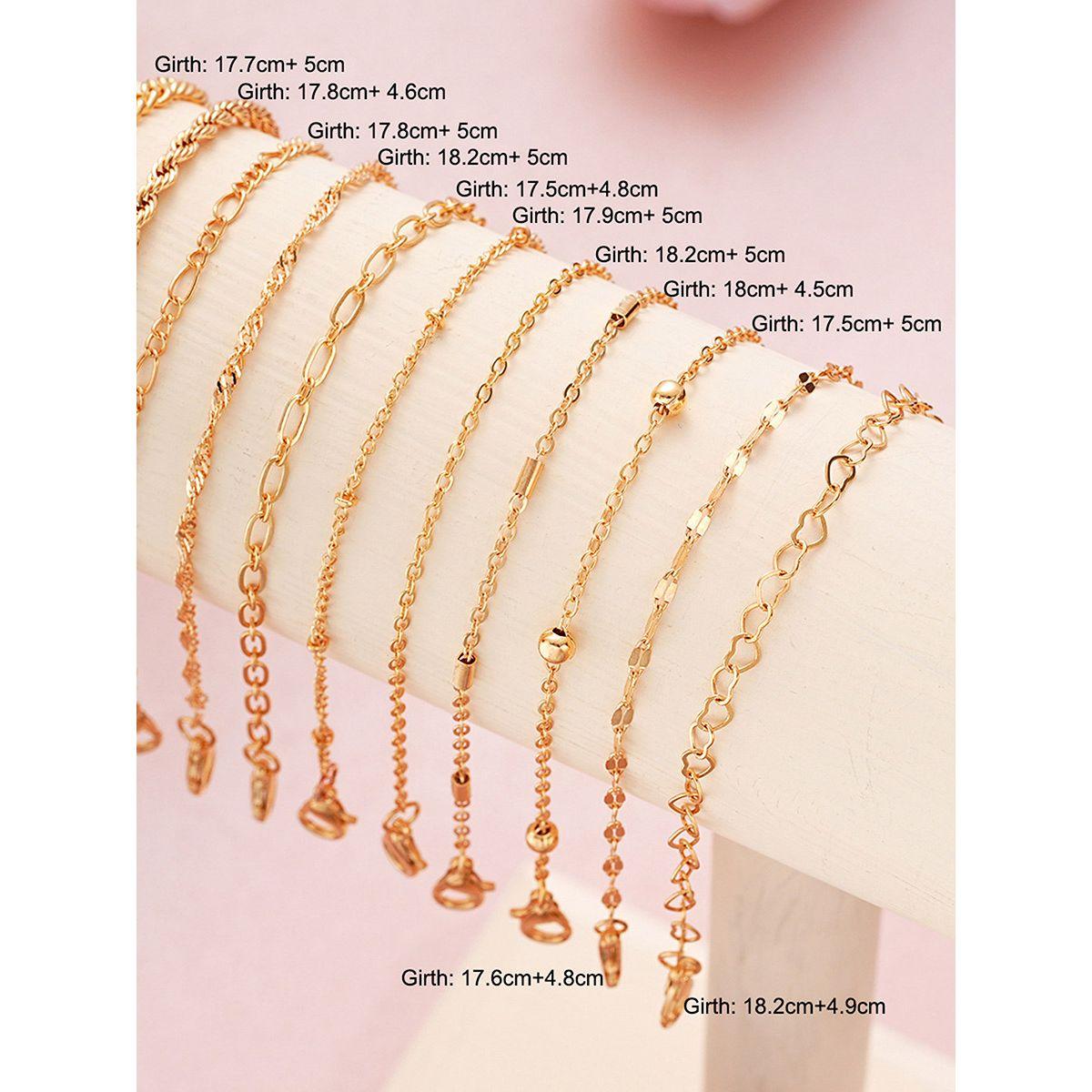 طقم من 11 - سوار يد بتفاصيل بارزة الملمس-women-watchesandjewellery-jewellery-banglesandbracelets-image-4