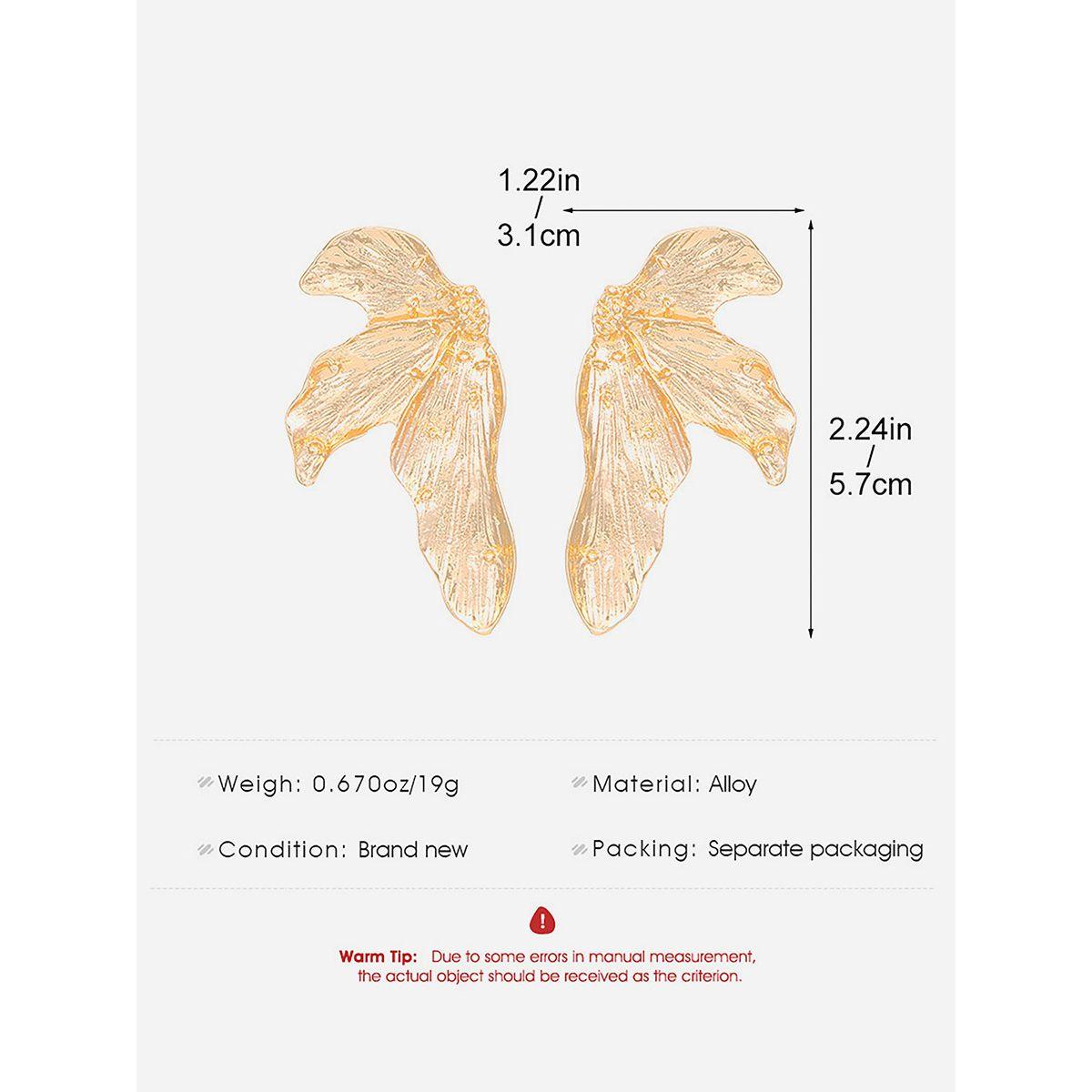 Styli Textured Leaf Shaped Earrings-women-watchesandjewellery-jewellery-earrings-image-3
