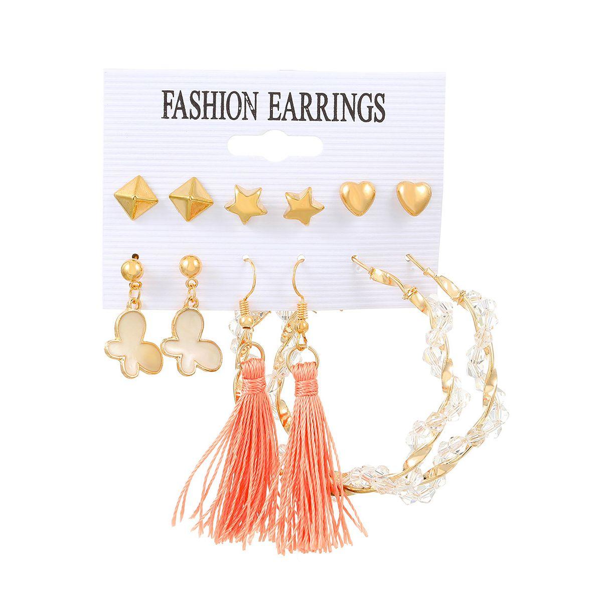 Styli Set of 6 - Assorted Earrings-women-watchesandjewellery-jewellery-earrings-image-1
