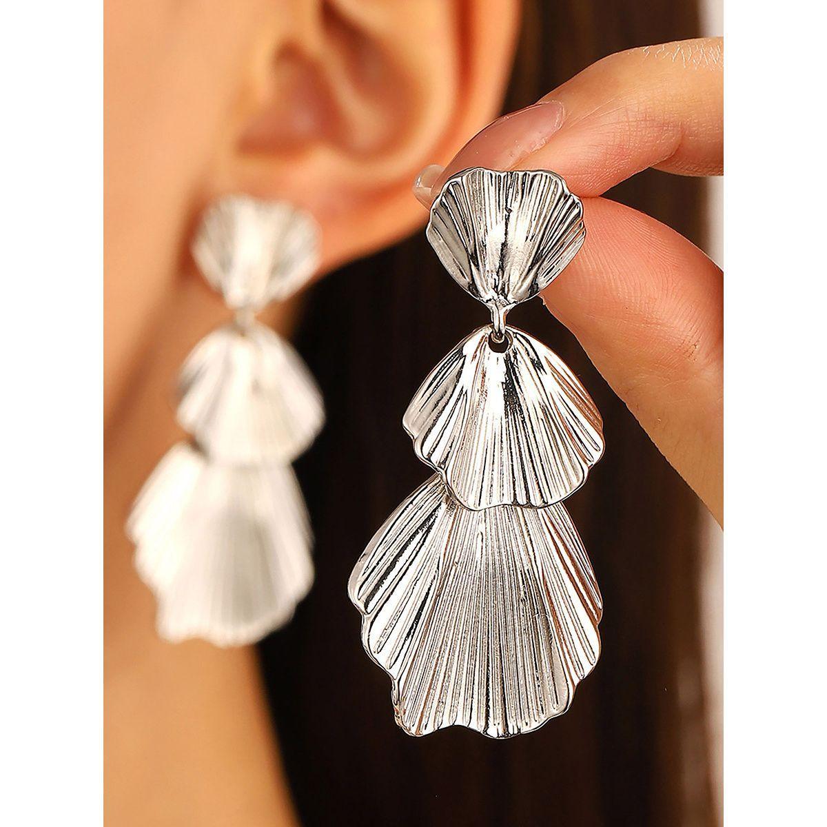 Styli Retro Big Pendant Earrings-women-watchesandjewellery-jewellery-earrings-image-1