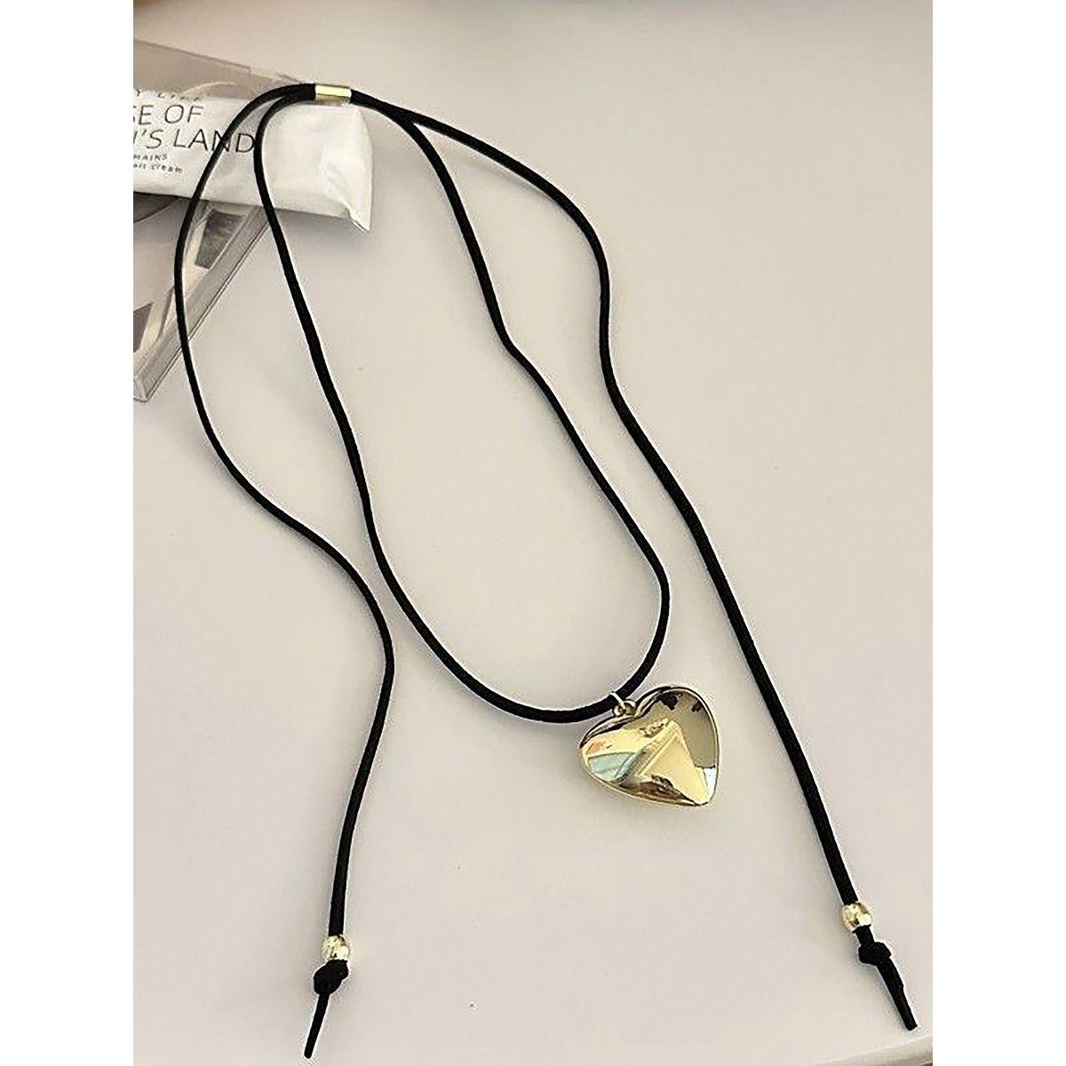 Styli Set of 2 - Heart Pendant Necklace with Tie Closure-women-watchesandjewellery-jewellery-necklacesandpendants-image-2