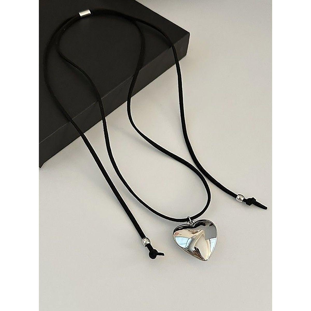Styli Set of 2 - Heart Pendant Necklace with Tie Closure-women-watchesandjewellery-jewellery-necklacesandpendants-image-3
