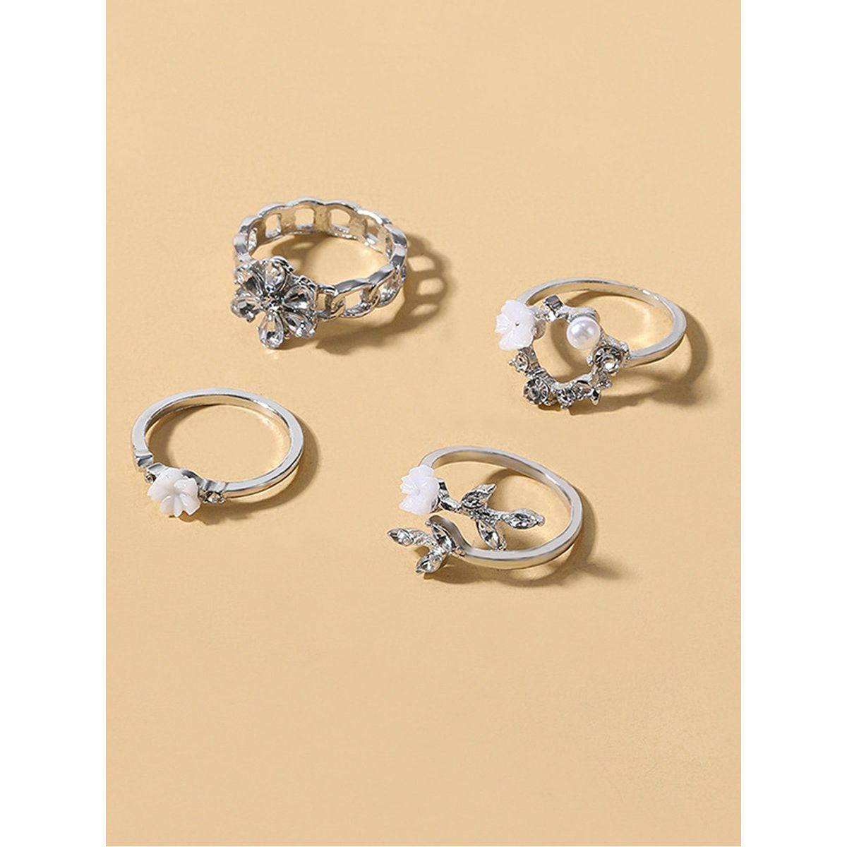 مجموعة من 4 - خواتم مُنمقة بلؤلؤ صناعي-women-watchesandjewellery-jewellery-rings-image-4