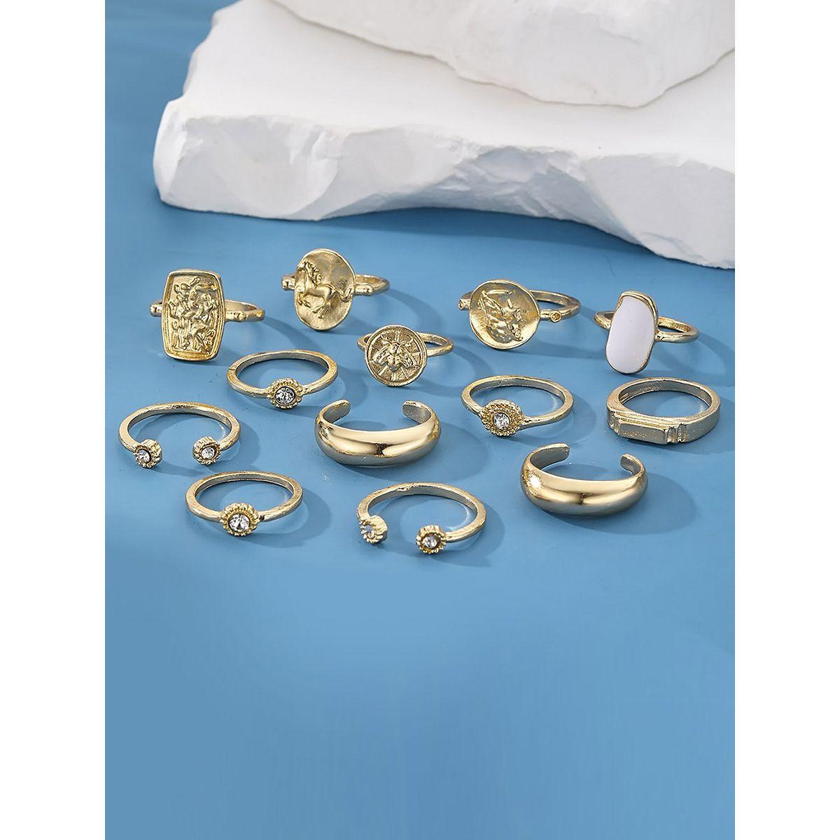 Styli Set of 13 - Rhinestone Embellished Ring-women-watchesandjewellery-jewellery-rings-image-3