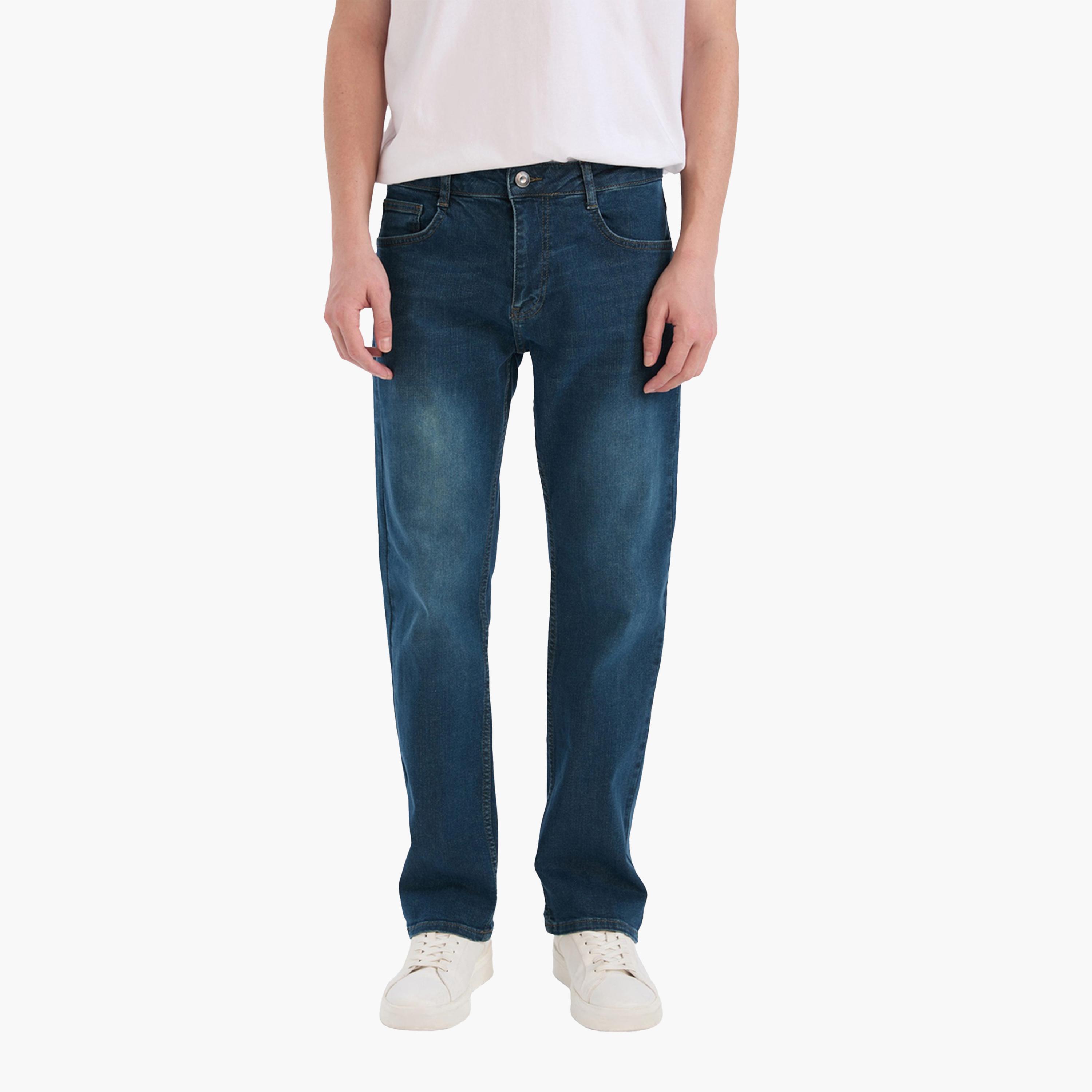 DeFacto X Styli Men's Light Wash Blue Jeans-men-clothing-bottoms-jeans-image-1