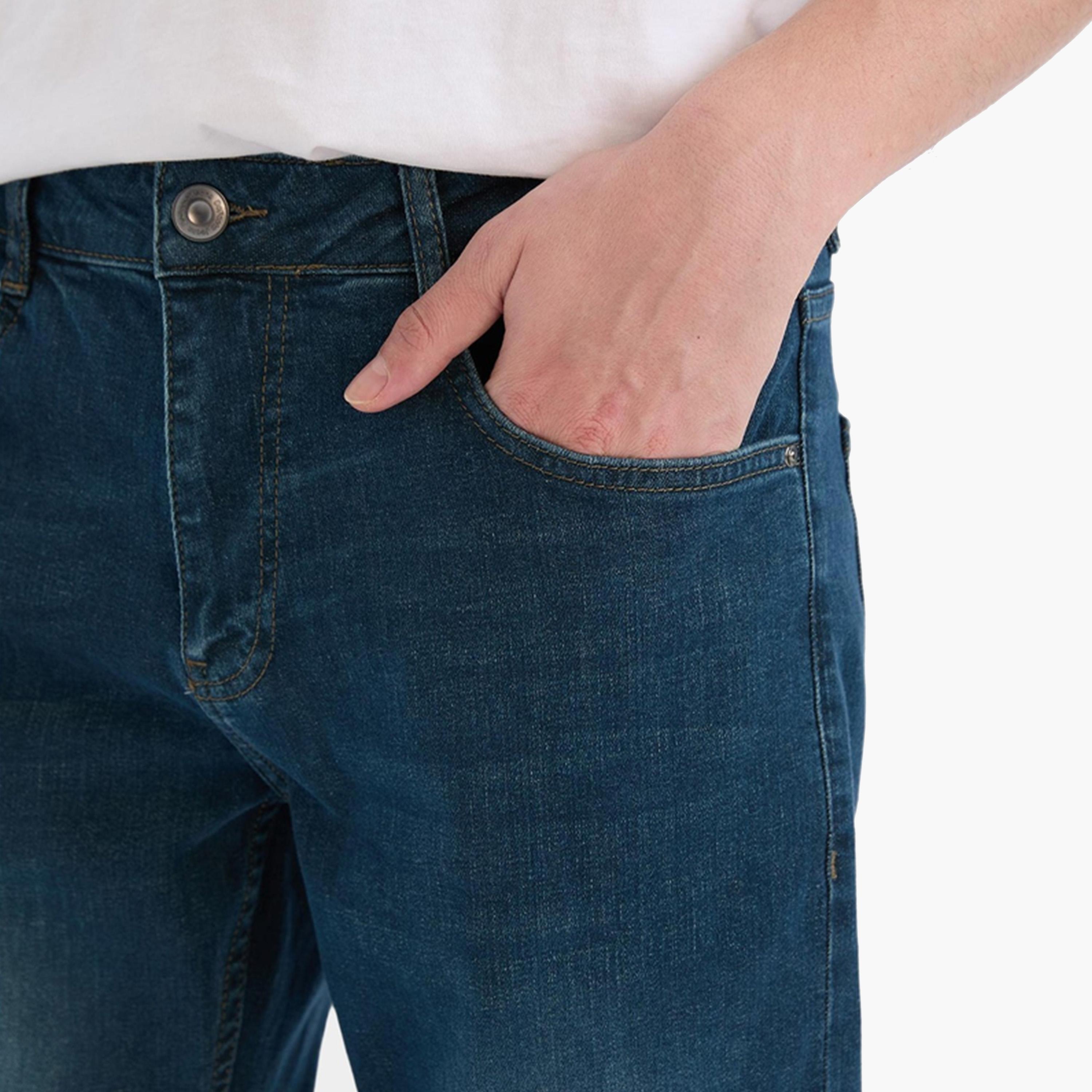 ديفاكتو × ستايلي - بنطال جينز أزرق فاتح للرجال-men-clothing-bottoms-jeans-image-5