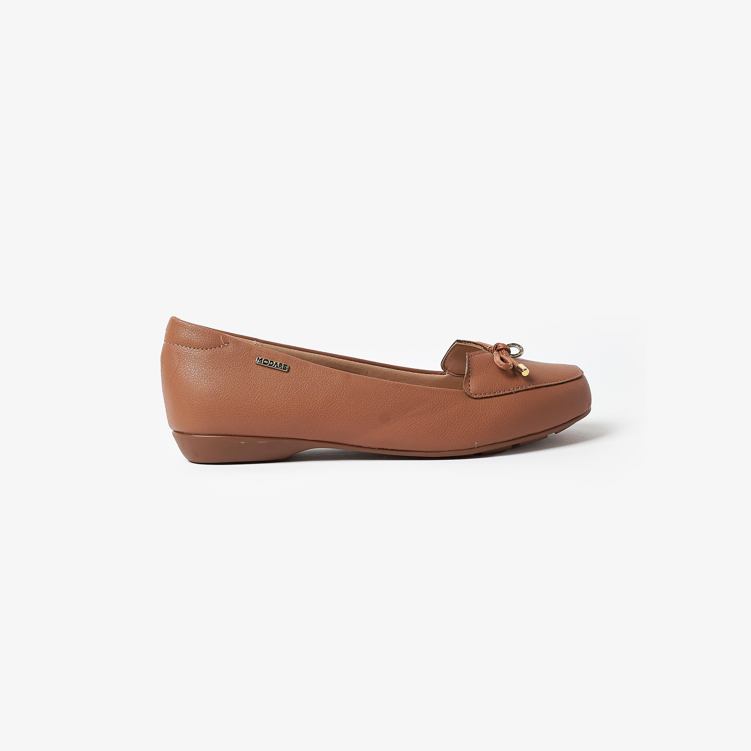 حذاء باليرينا من موداري للنساء بمقدمة مستديرة مع مزينة من فيونكة | 7016-461-21736-women-shoes-ballerinas-image-2