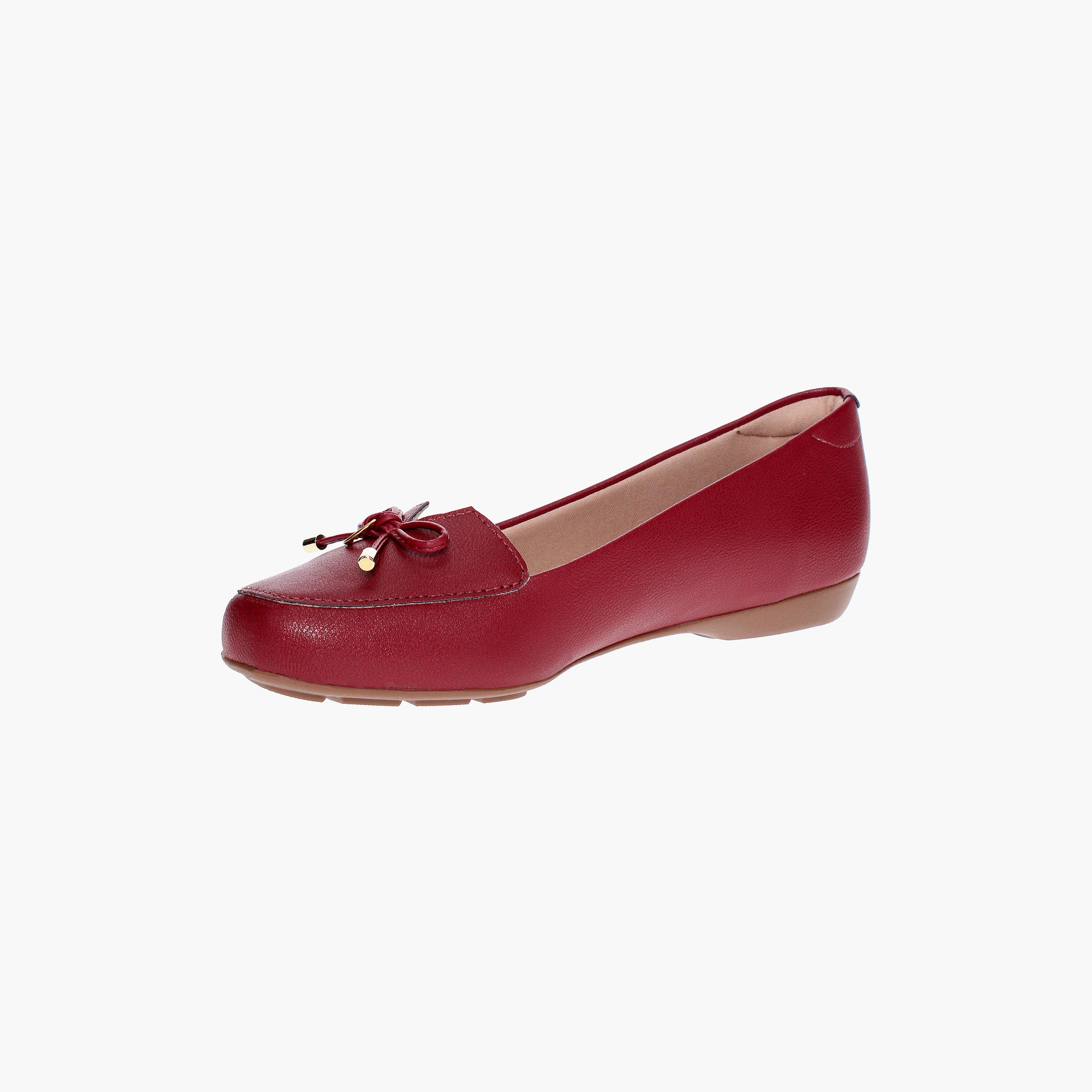 حذاء باليرينا نسائي ذو مقدمة دائرية من موداري مع مزين فيونكة صغيرة | 7016-461-21736-women-shoes-ballerinas-image-3