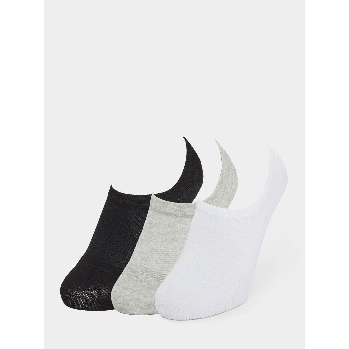 Styli Pack of 3 - Solid Shoe Liner Socks-women-socksandstockings-image-1