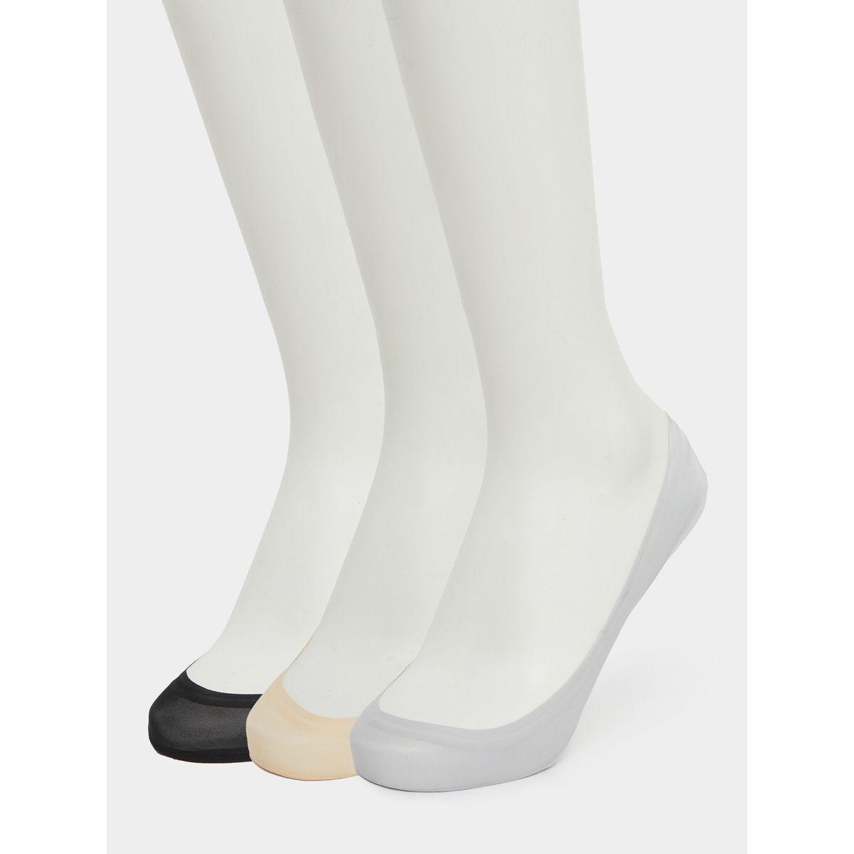 Styli Pack of 3 - Solid Thin Invisible Socks-women-socksandstockings-image-1