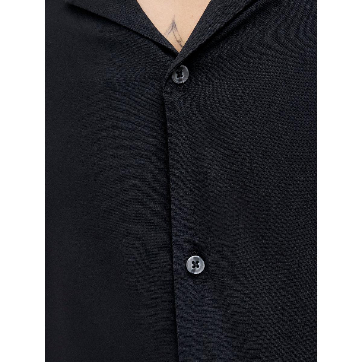 Jack & Jones Solid Resort Collar Short Sleeve Shirt-men-clothing-shirts-image-5