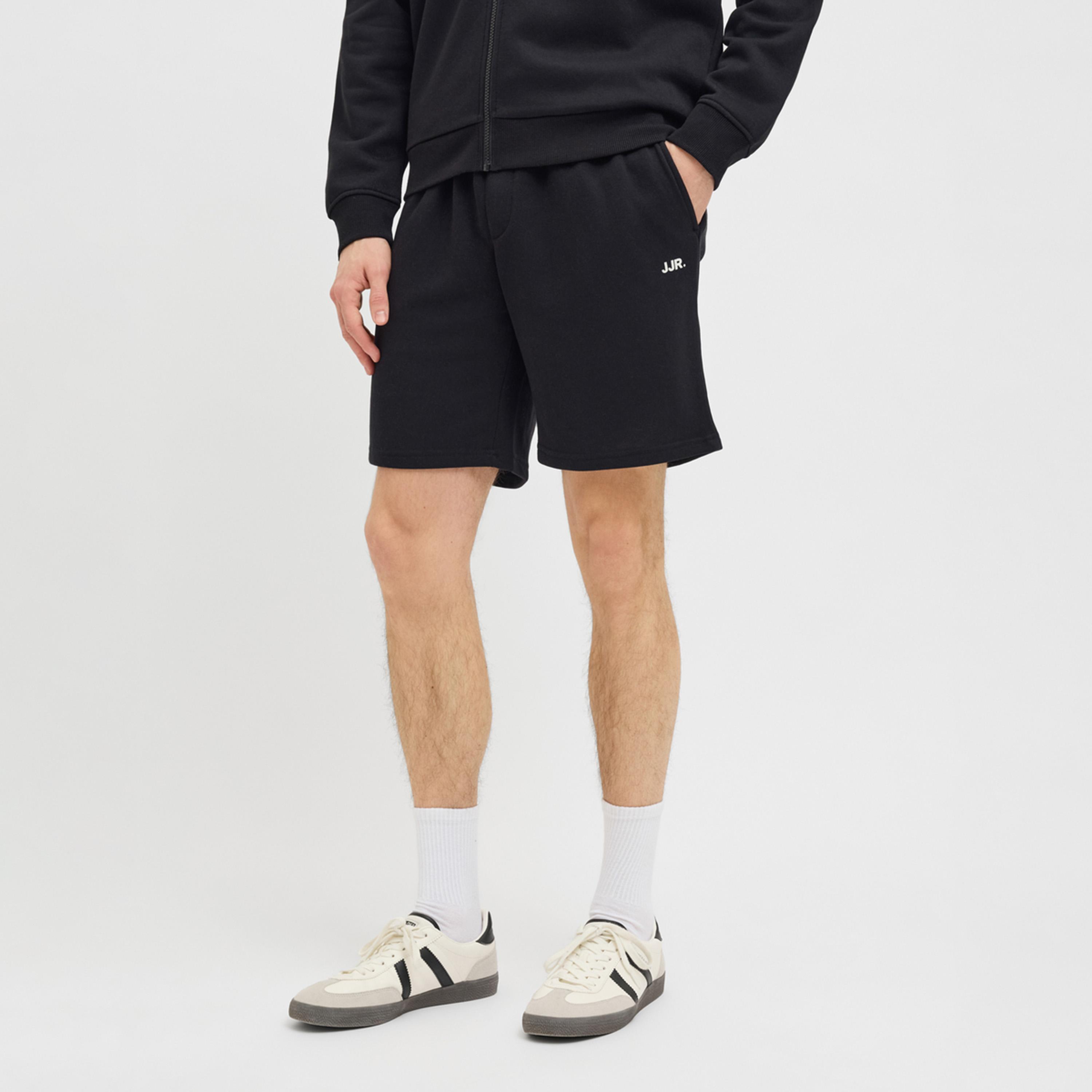 REBEL x Styli Solid Mid Rise Regular Fit Shorts-men-clothing-bottoms-shorts-image-1