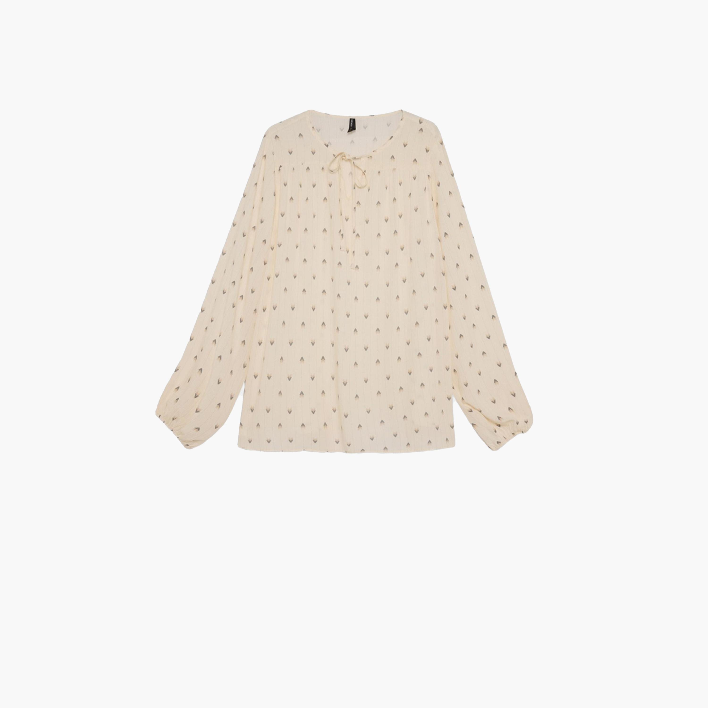 DeFacto X Styli Beige Printed Long Sleeve Blouse-women-clothing-shirtsandblouses-blouses-image-6