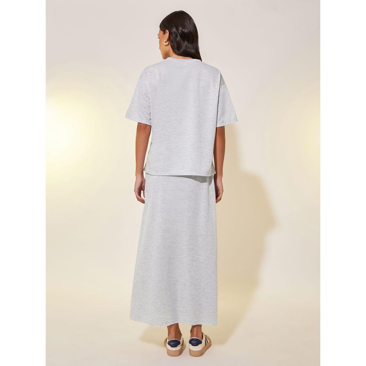 Styli Graphic Print Short Sleeve T-Shirt and Skirt Co-Ords-women-clothing-coordsets-image-4