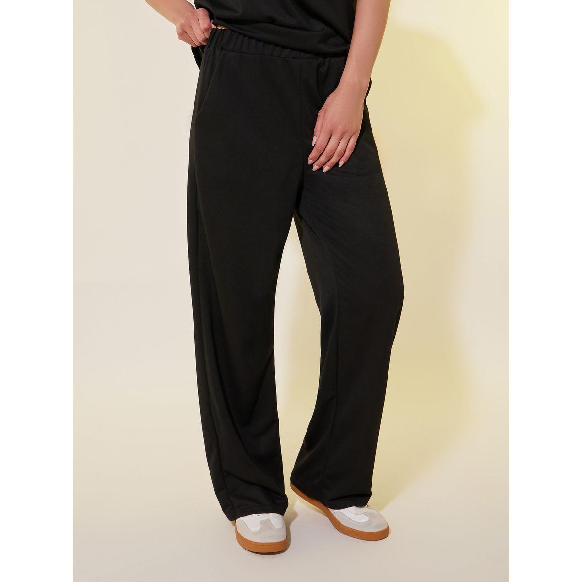 طقم منسق من بنطال وتيشيرت بطبعة جرافيك-women-clothing-coordsets-image-4