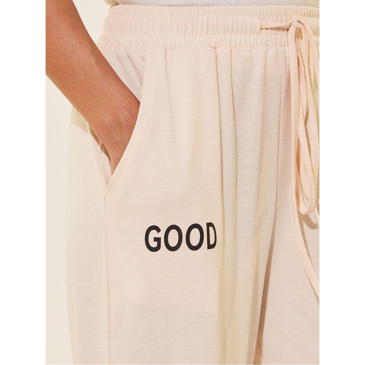 Styli Typography Print Drawstring Waist Wide Leg Joggers-women-clothing-bottoms-joggers-image-3