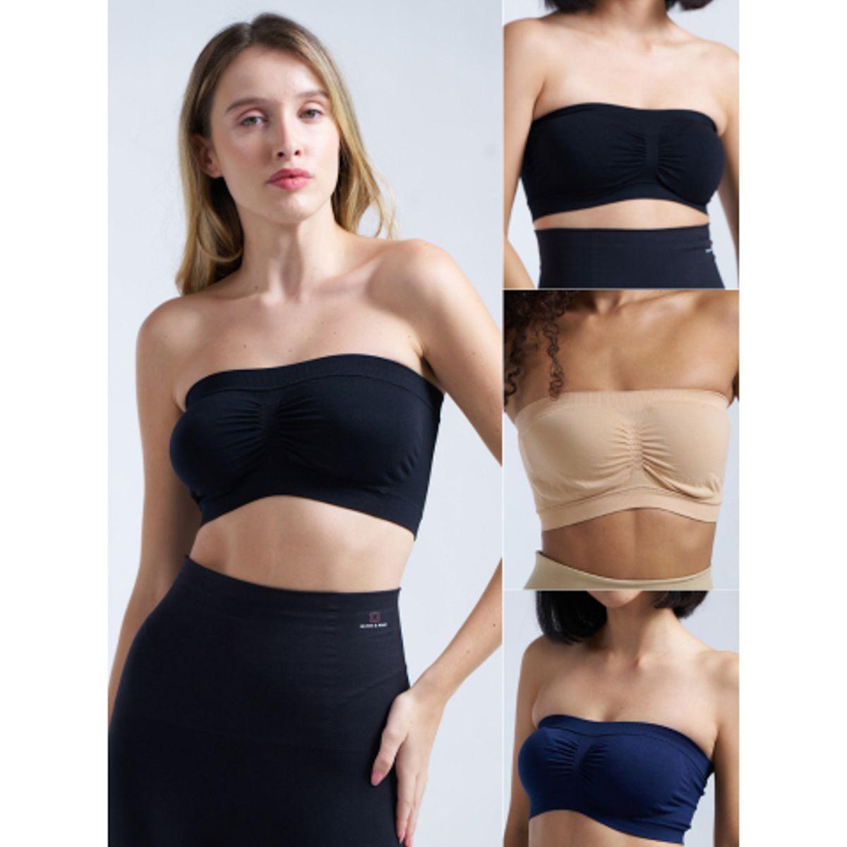 مجموعة من 3 صدريات مبنطة باندو-women-clothing-lingerie-bras-image-1