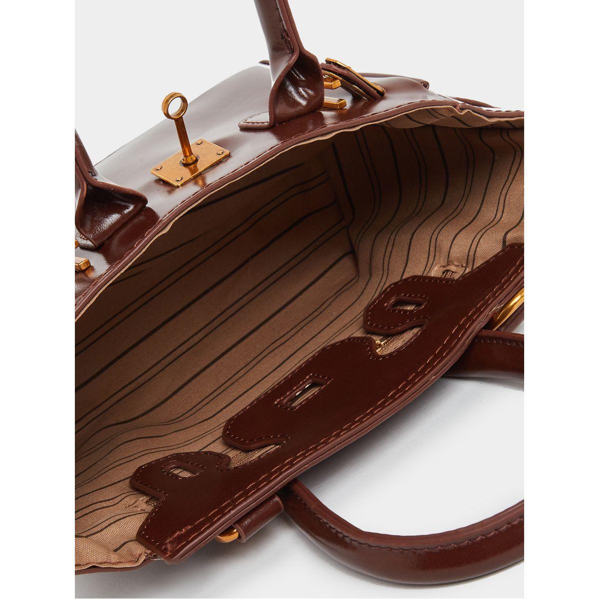 شنطة يد مزينة بسلسلة ومقبضين يد-women-bagsandwallets-handbags-image-4