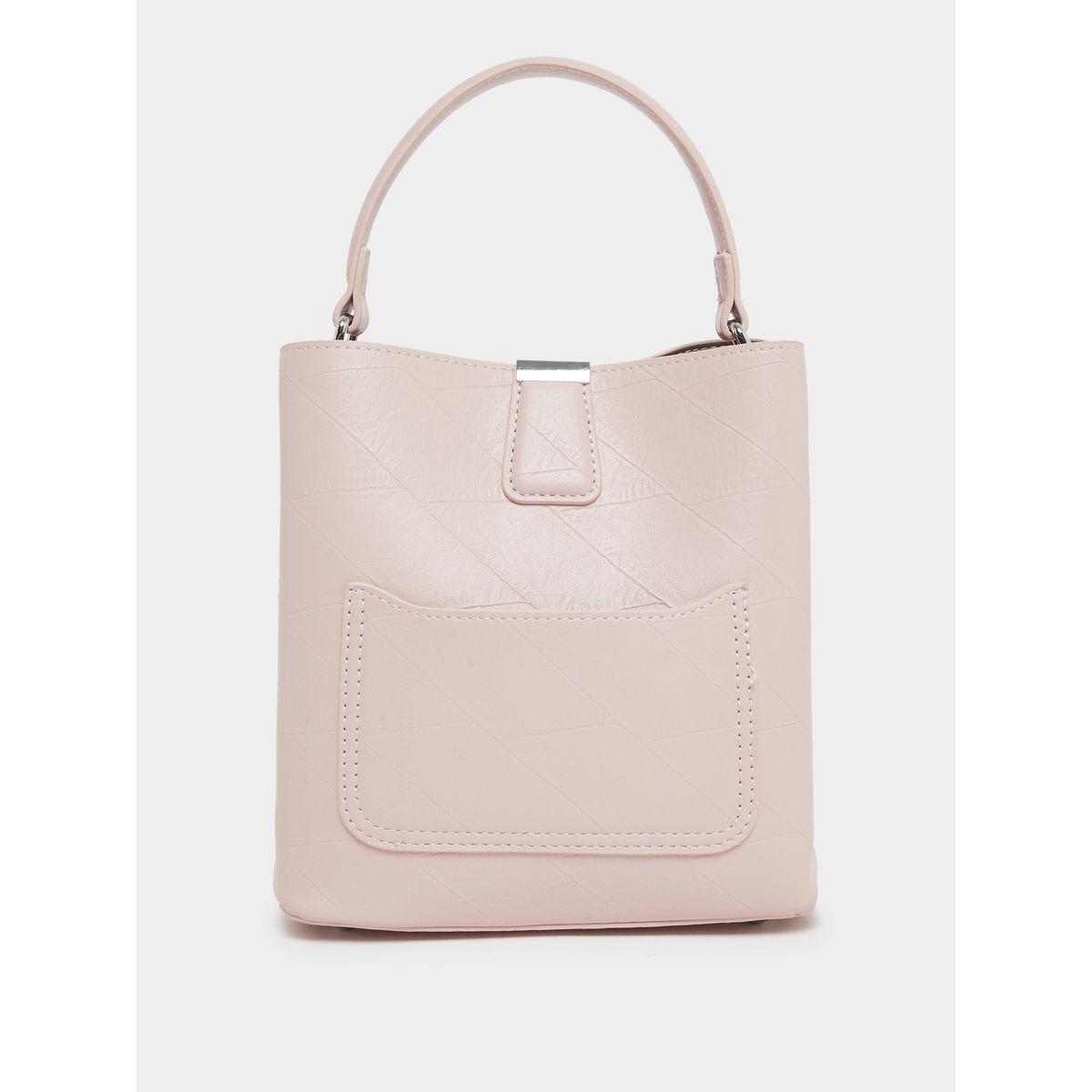 Styli Plain Bucket Bag with Removable Shoulder Strap-women-bagsandwallets-handbags-image-2