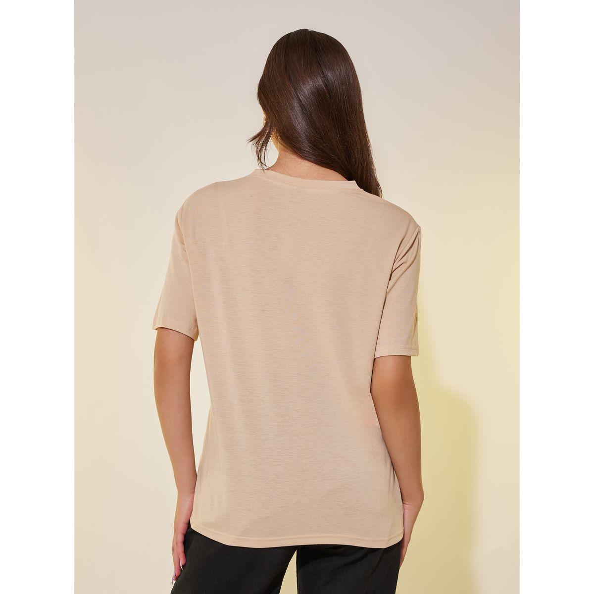 تيشيرت بطبعة جرافيك وياقة دائرية-women-clothing-tshirts-image-5
