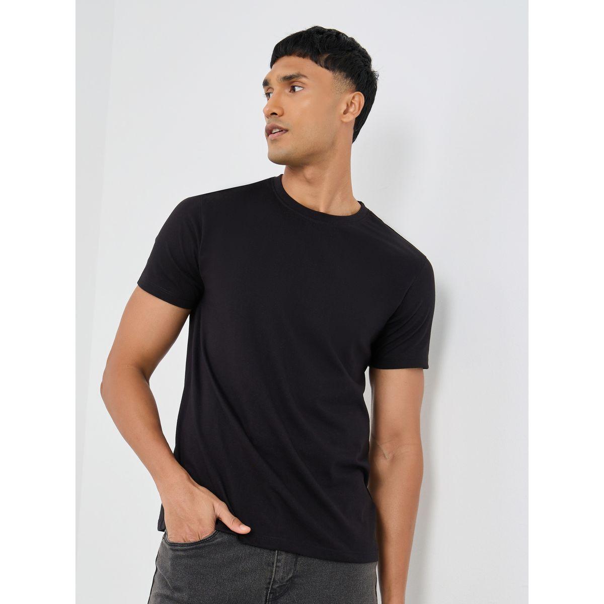 Styli Pack of 2 - Cotton Rich Crew Neck Regular Fit T-Shirt-men-clothing-tshirtsandpolos-tshirts-image-2