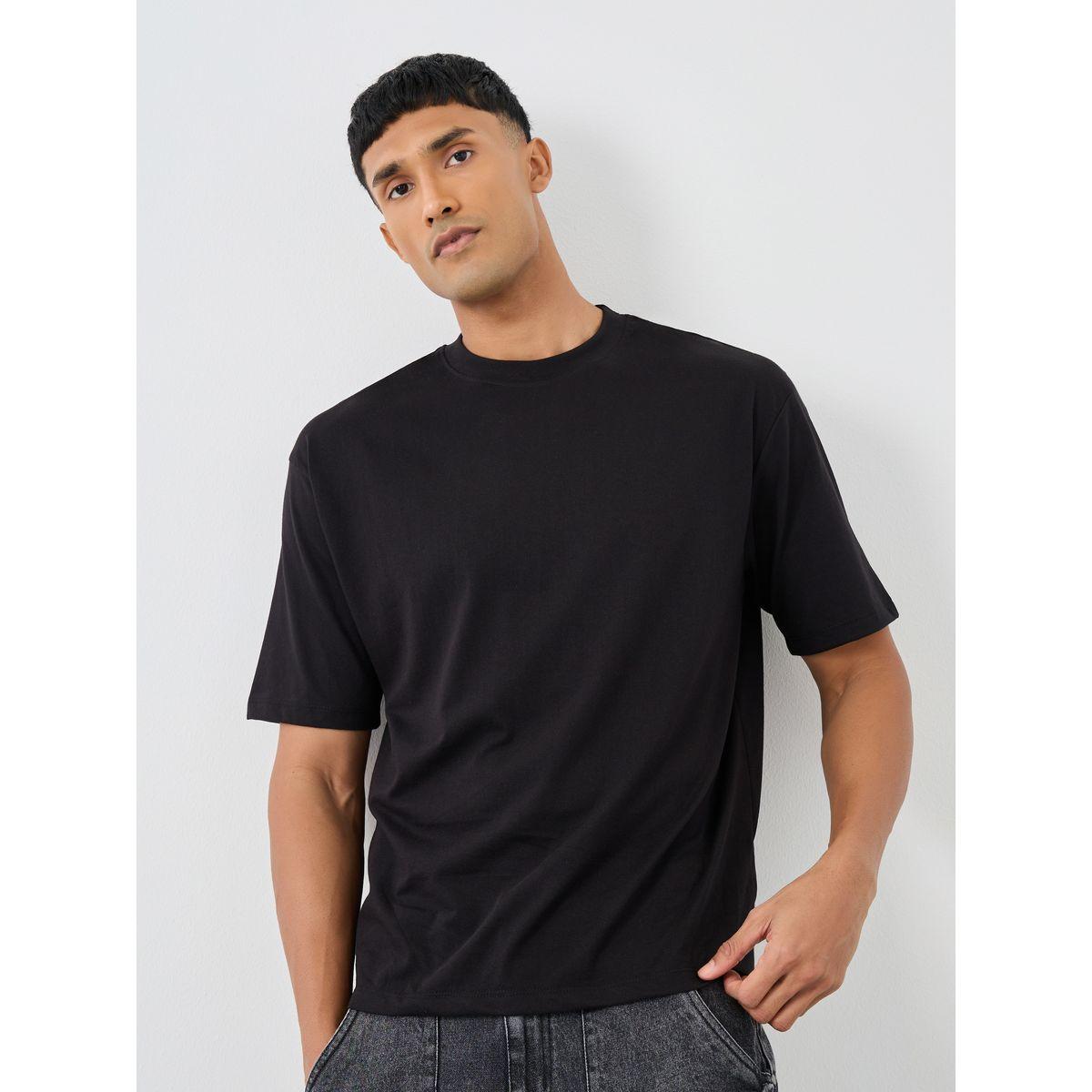 Styli Pack of 2 - Cotton Rich Oversized Crew Neck T-Shirt-men-clothing-tshirtsandpolos-tshirts-image-2