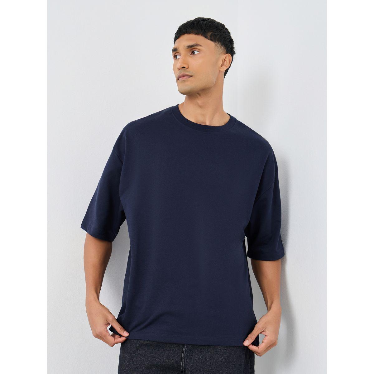 Styli Pack of 2 - Cotton Terry Boxy Crew Neck T-Shirt-men-clothing-tshirtsandpolos-tshirts-image-2