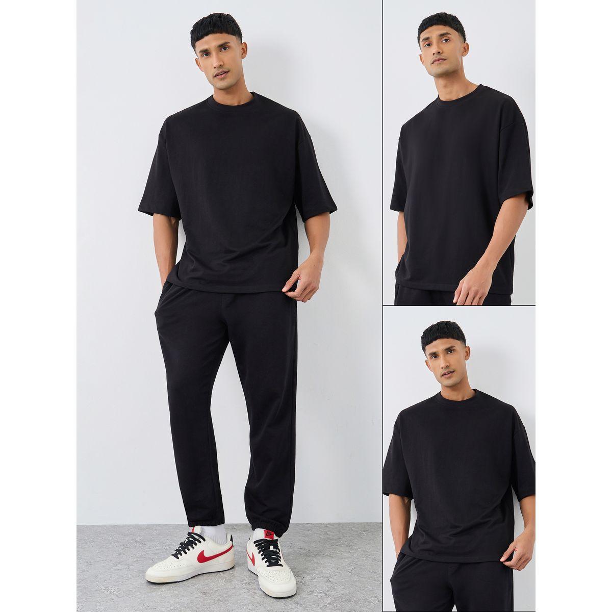 Styli Pack of 2 - Cotton Terry Boxy Crew Neck T-Shirt-men-clothing-tshirtsandpolos-tshirts-image-1