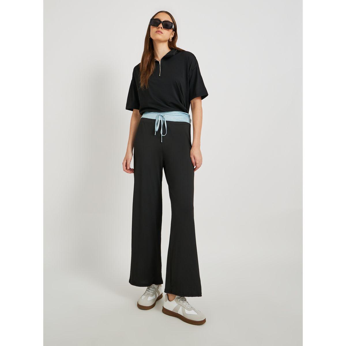 تيشيرت سادة بياقة بولو وقصة عادية-women-clothing-tshirts-image-2