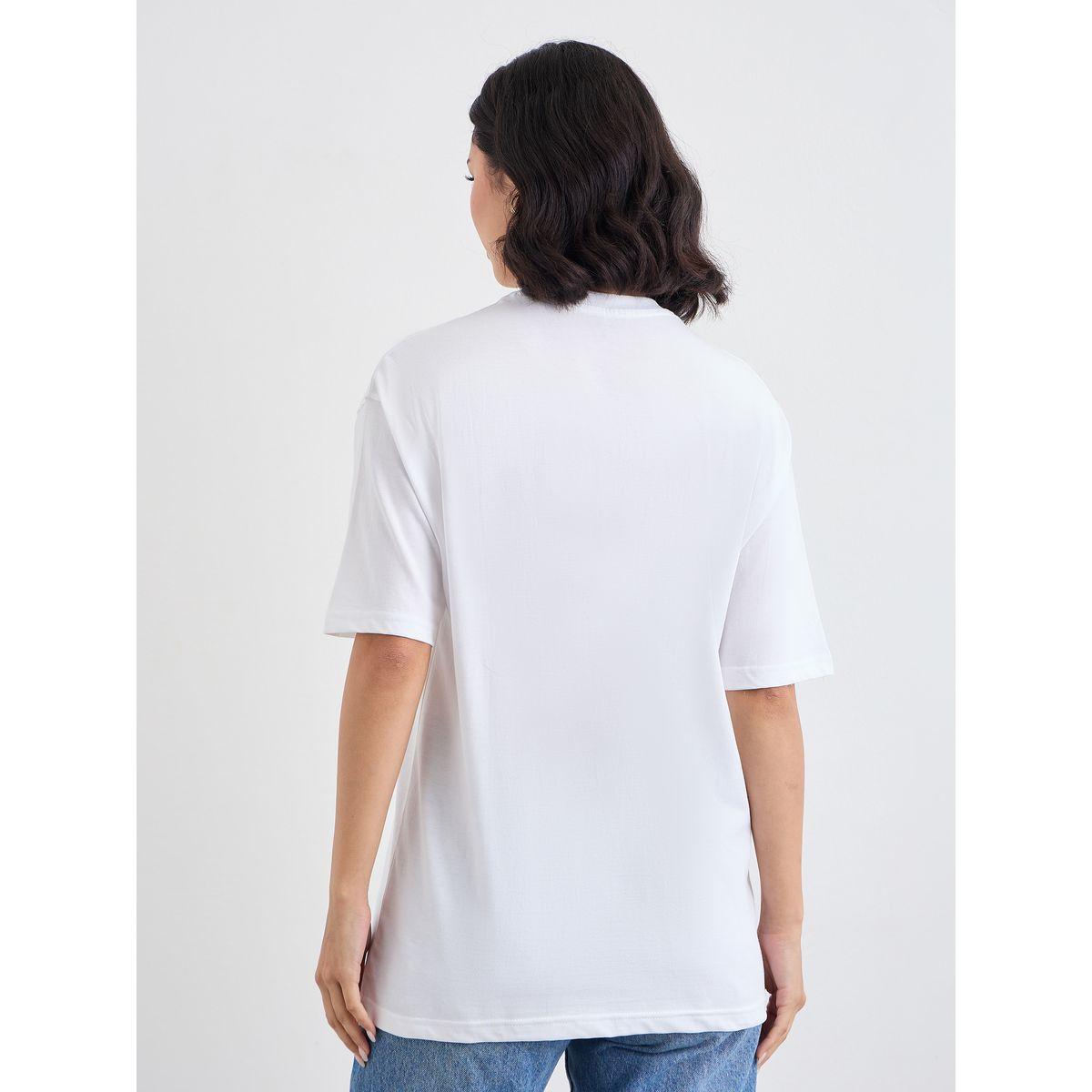 Styli Women White Slogan Print Short Sleeve Oversized T-Shirt-women-clothing-tshirts-image-4