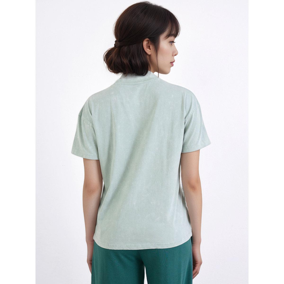 تيشيرت بقصة بوكسي وطبعة كتابة-women-clothing-tshirts-image-5