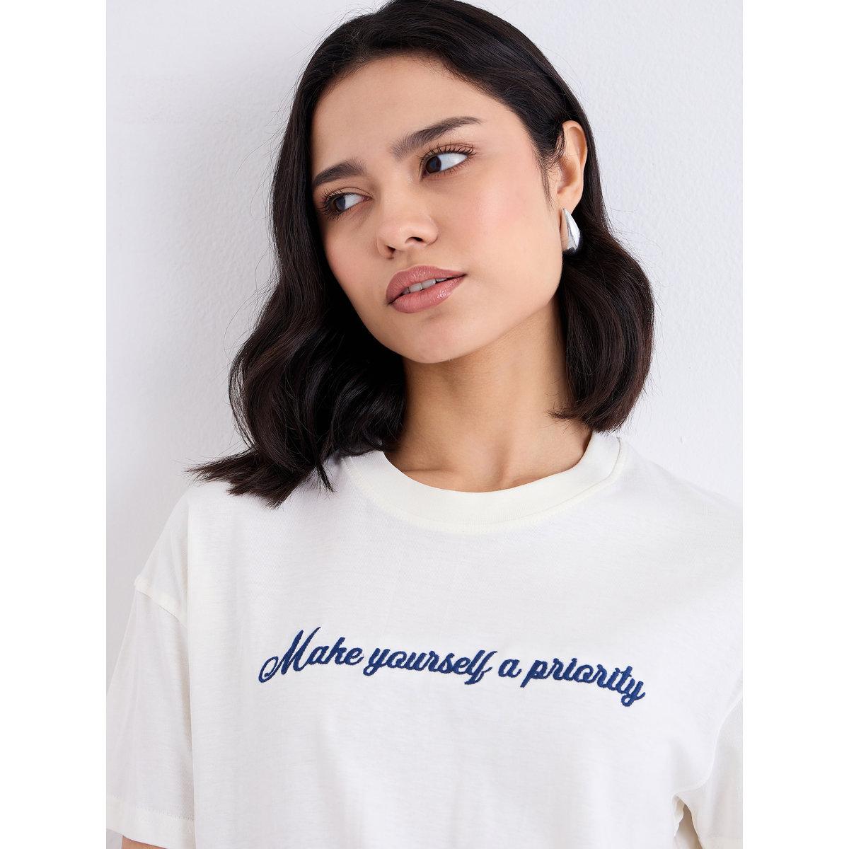 Styli Embroidered Slogan Boxy Fit T-Shirt-women-clothing-tshirts-image-4