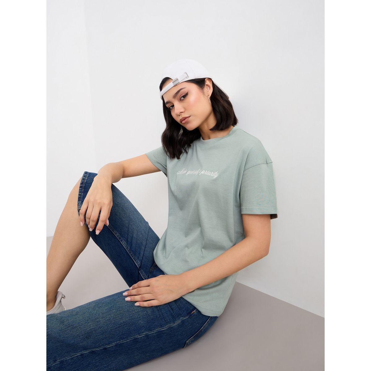 Styli Embroidered Slogan Boxy Fit T-Shirt-women-clothing-tshirts-image-5