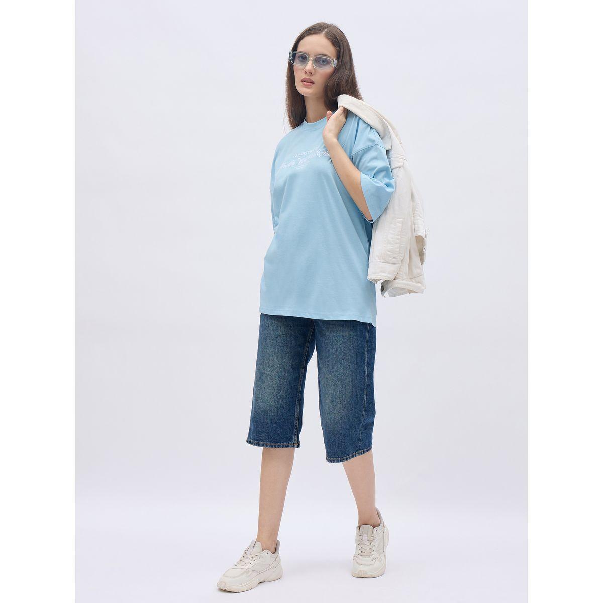 Styli Embroidered Slogan Oversized T-Shirt-women-clothing-tshirts-image-1