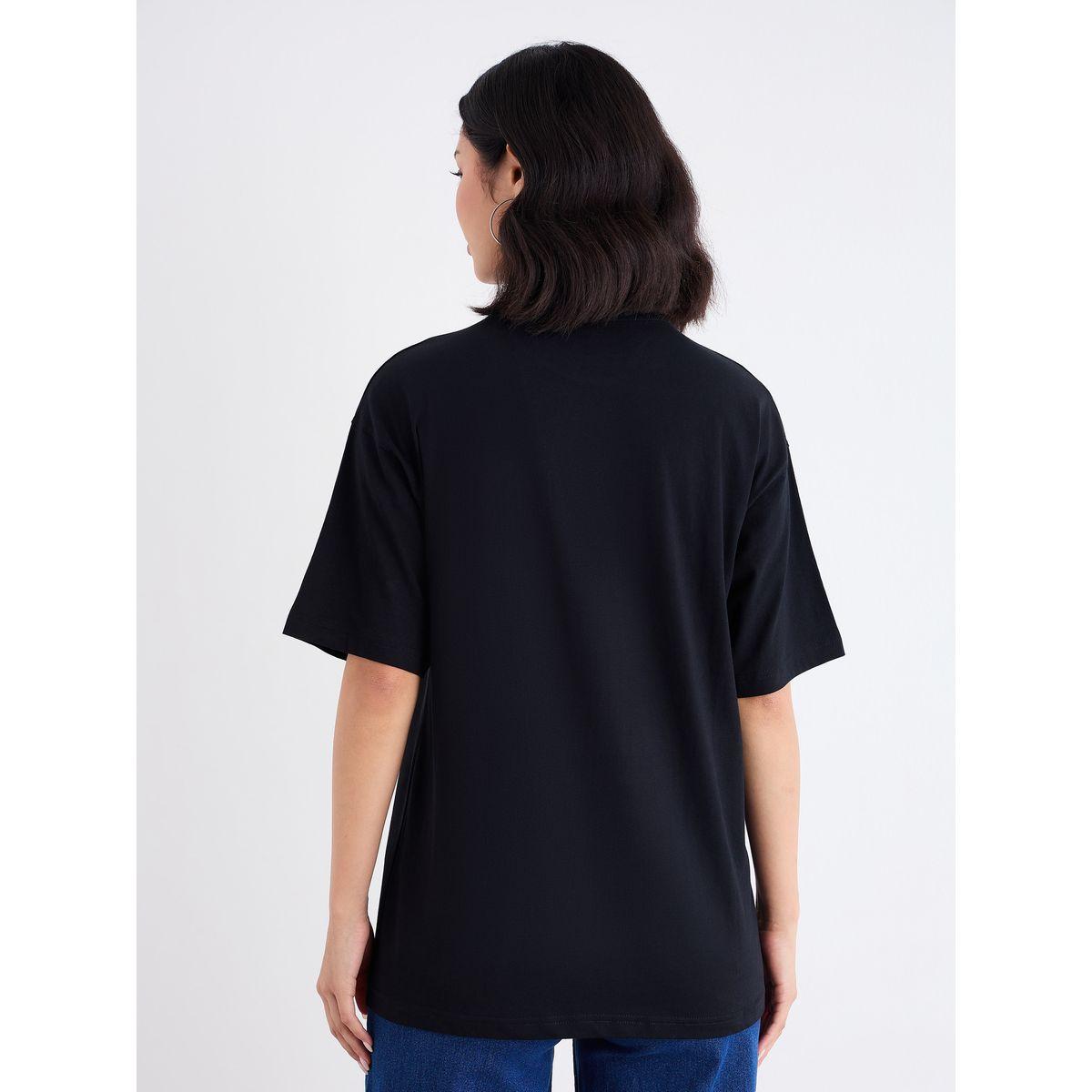 Styli Embroidered Slogan Short Sleeve Oversized T-Shirt-women-clothing-tshirts-image-5