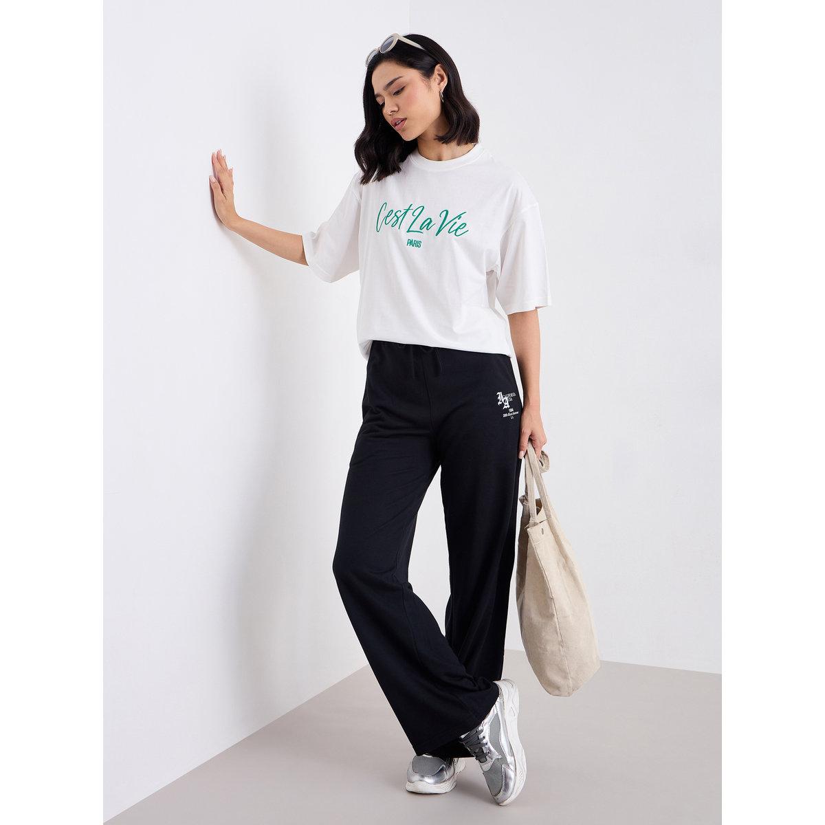 Styli Embroidered Slogan Oversized T-Shirt-women-clothing-tshirts-image-1