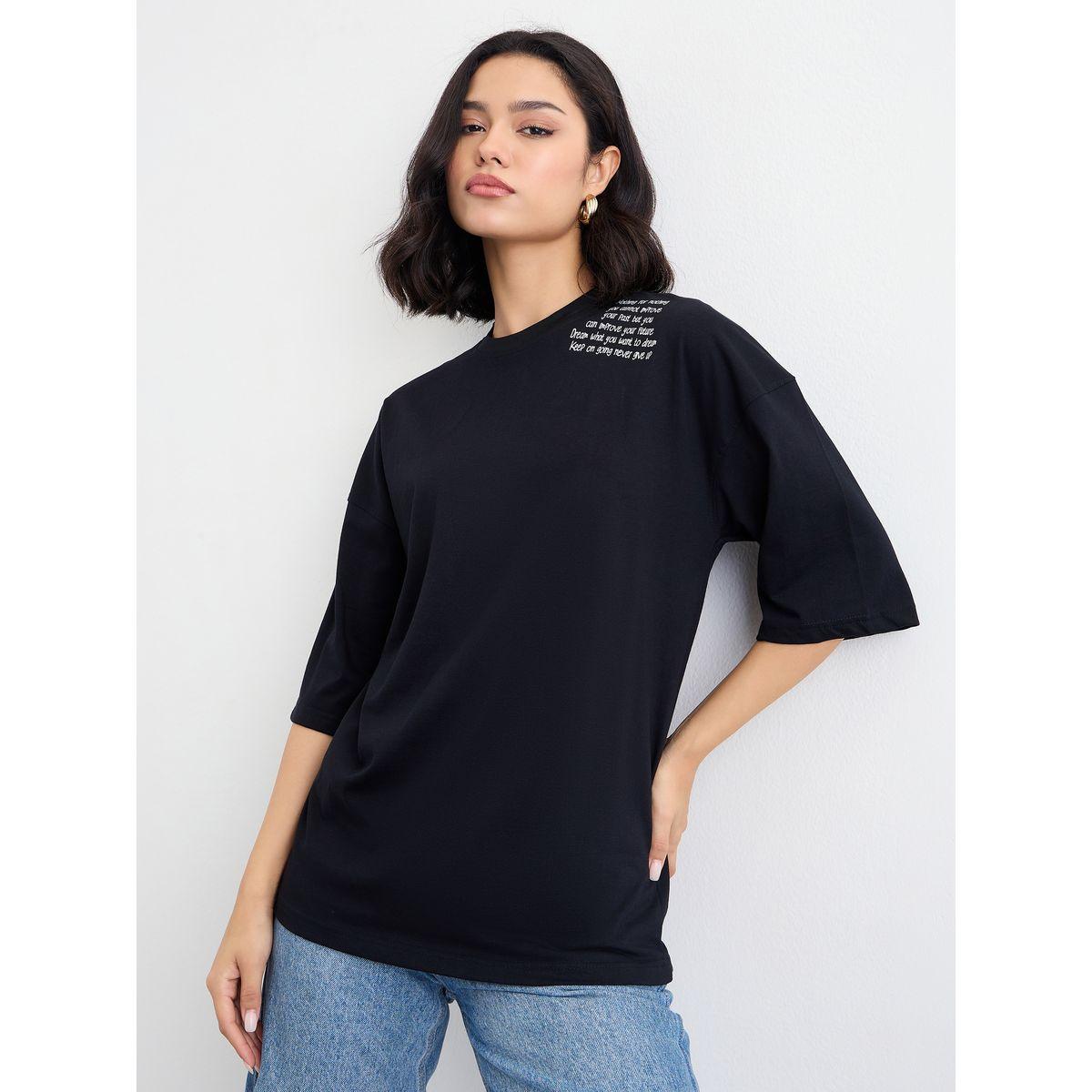 Styli Slogan Print Oversized T-Shirt-women-clothing-tshirts-image-2