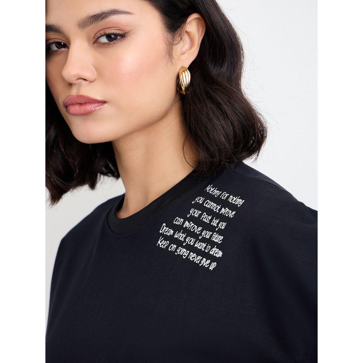 تيشيرت فضفاض بطبعة كتابة-women-clothing-tshirts-image-3