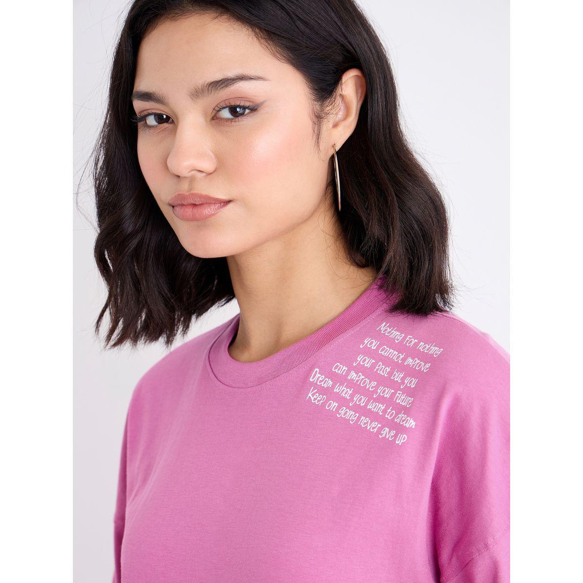 Styli Slogan Print Oversized T-Shirt-women-clothing-tshirts-image-4