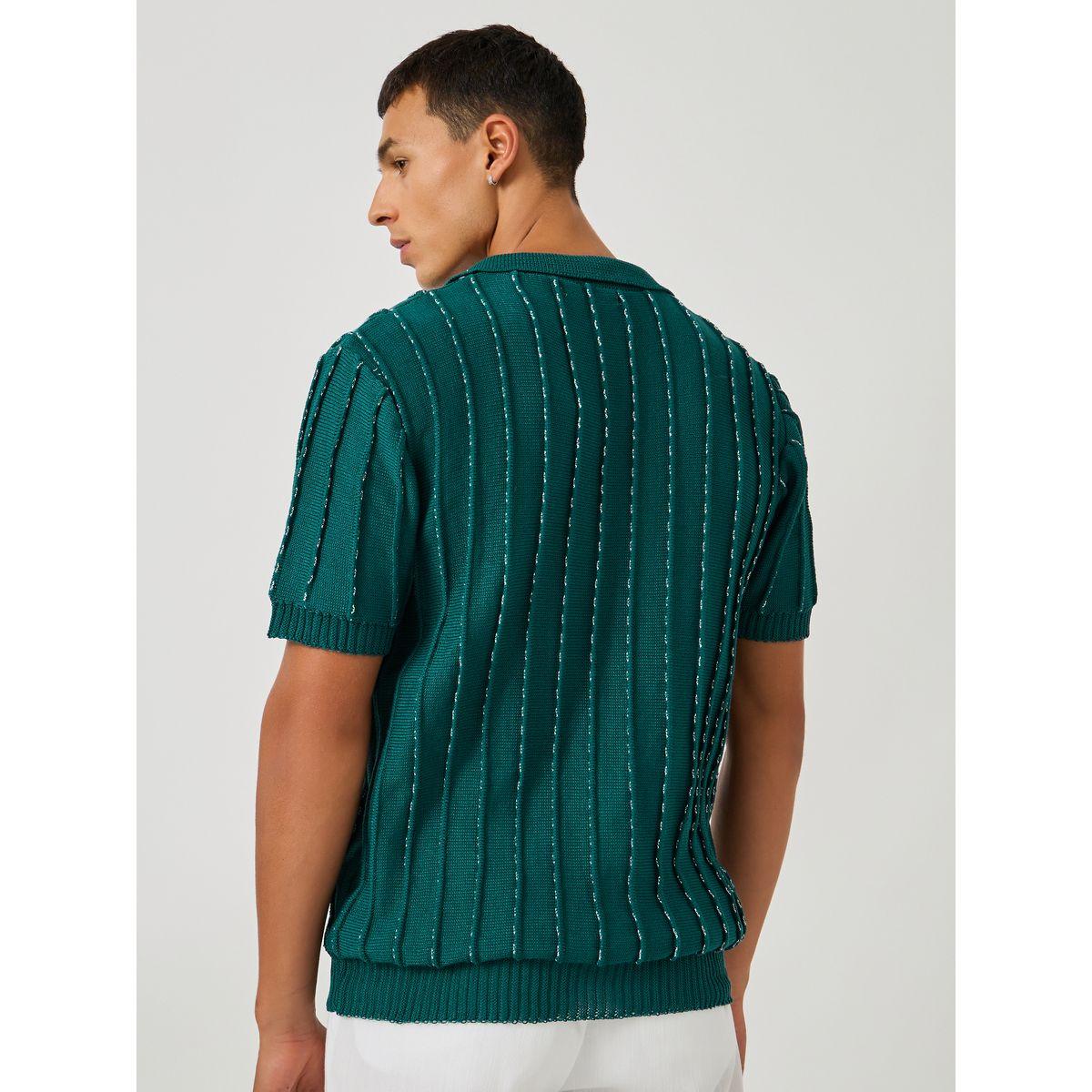 Styli Textured Short Sleeve Relaxed Fit Polo T-Shirt-men-clothing-tshirtsandpolos-polos-image-4