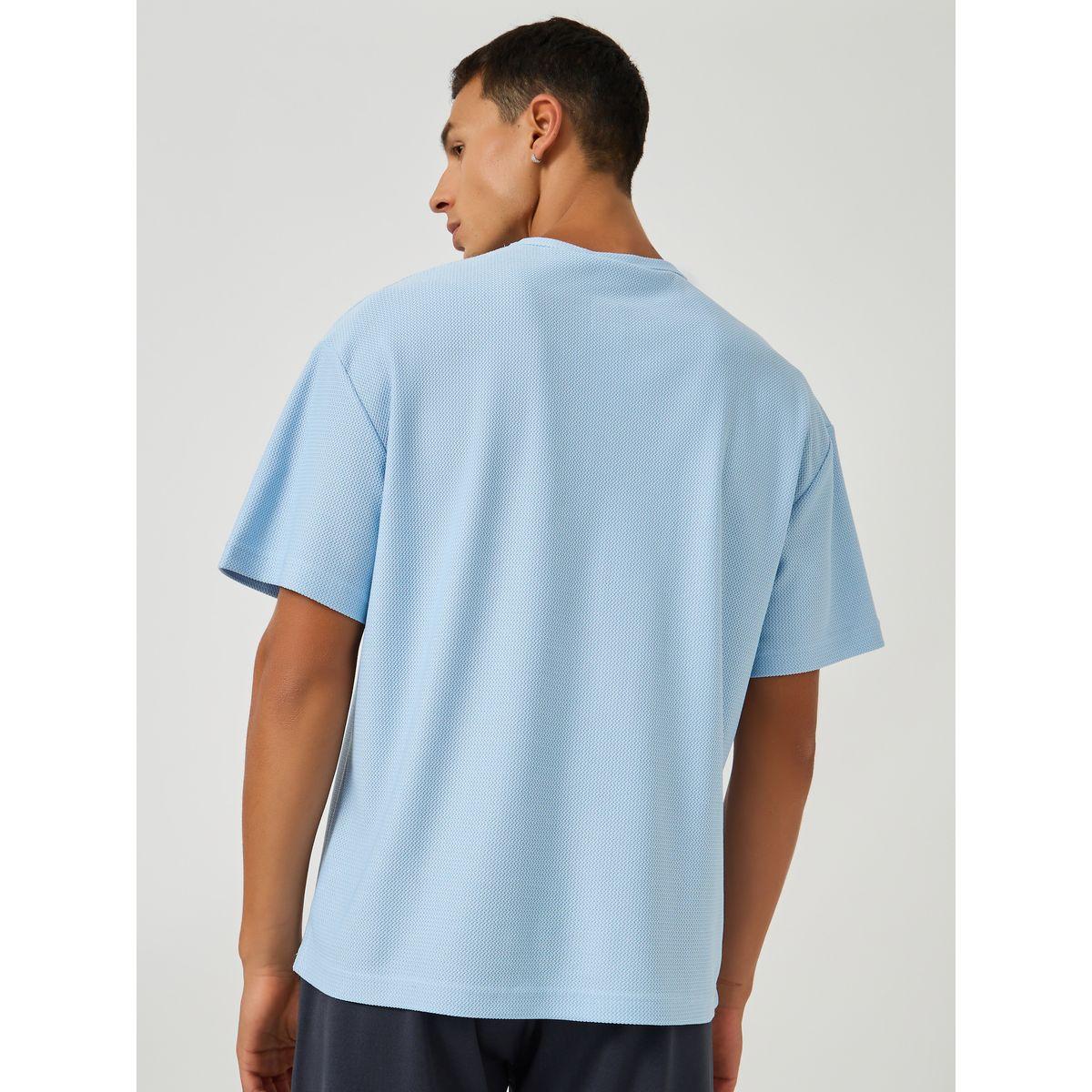 Styli Men Textured Henley Neck Relaxed Fit T-Shirt-men-clothing-tshirtsandpolos-tshirts-image-5