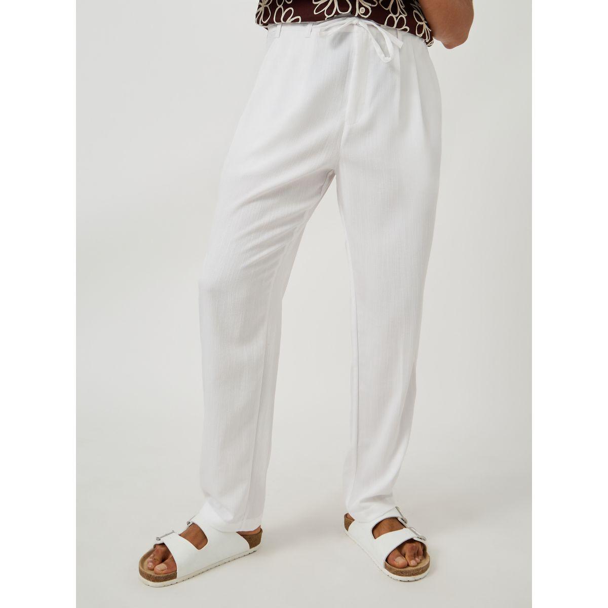 Styli Textured Pleated Tapered Fit Trousers-men-clothing-bottoms-joggers-image-1