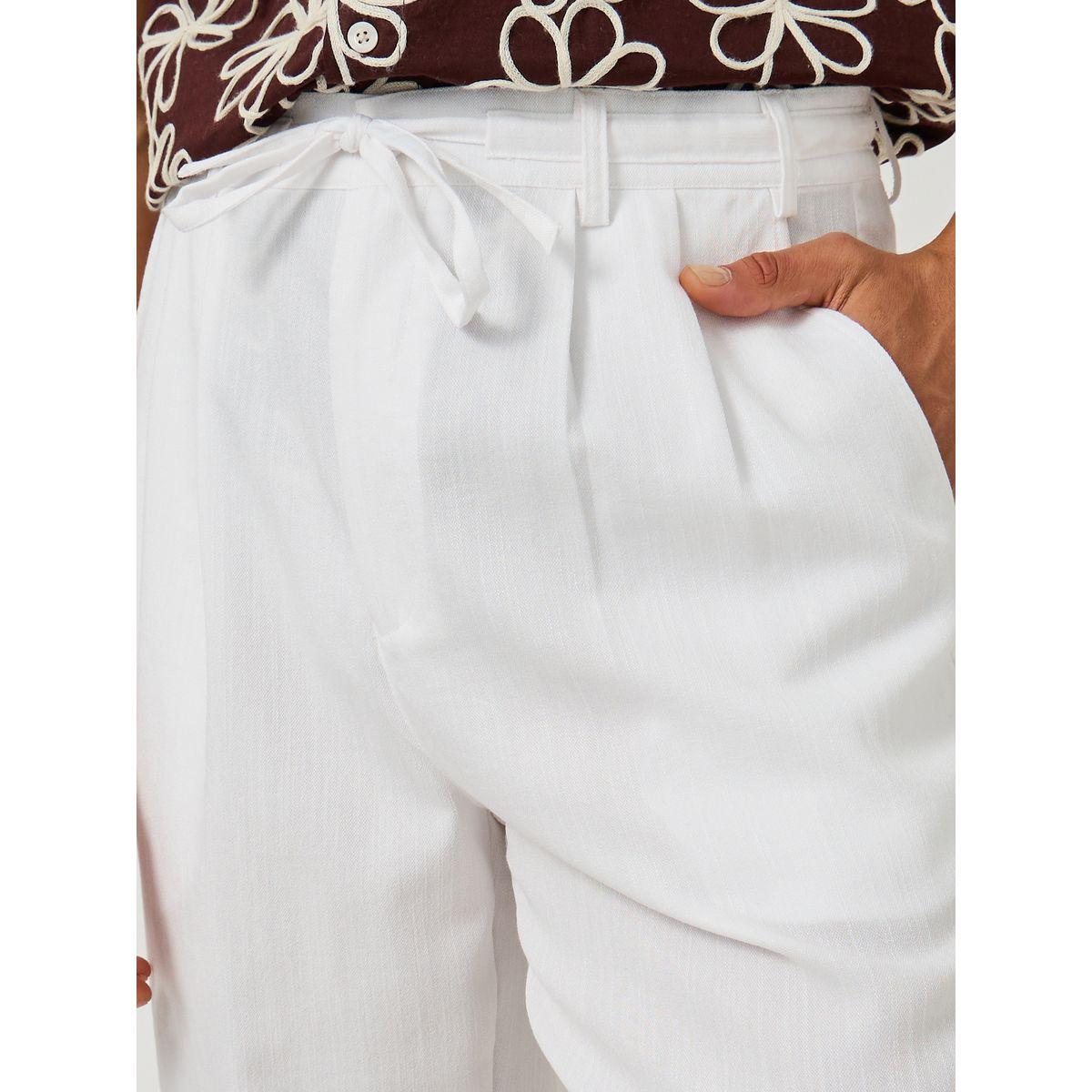 Styli Textured Pleated Tapered Fit Trousers-men-clothing-bottoms-joggers-image-3