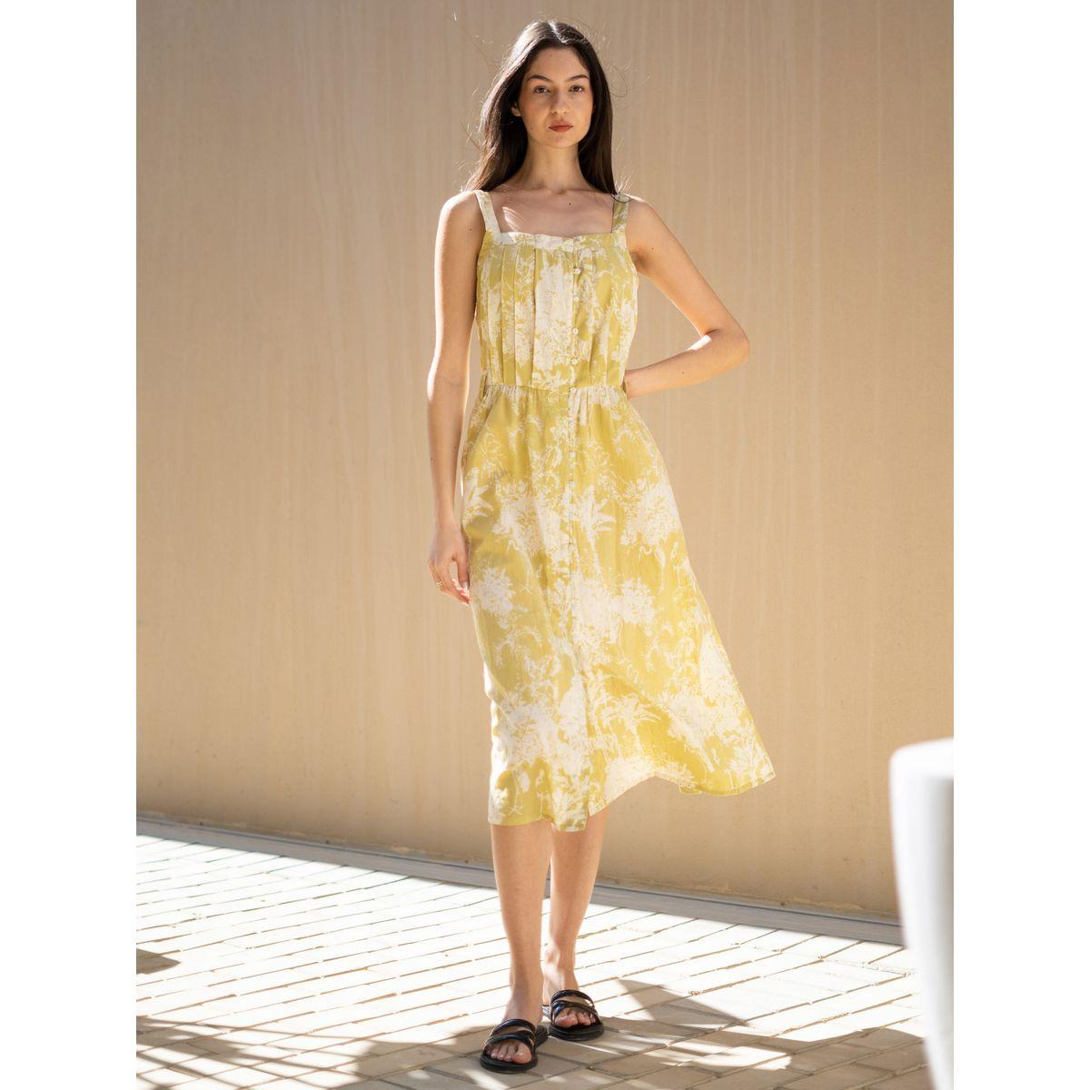 Sanskrutihomes All-Over Print Sleeveless A-Line Knee-Length Dress-women-clothing-dresses-image-3