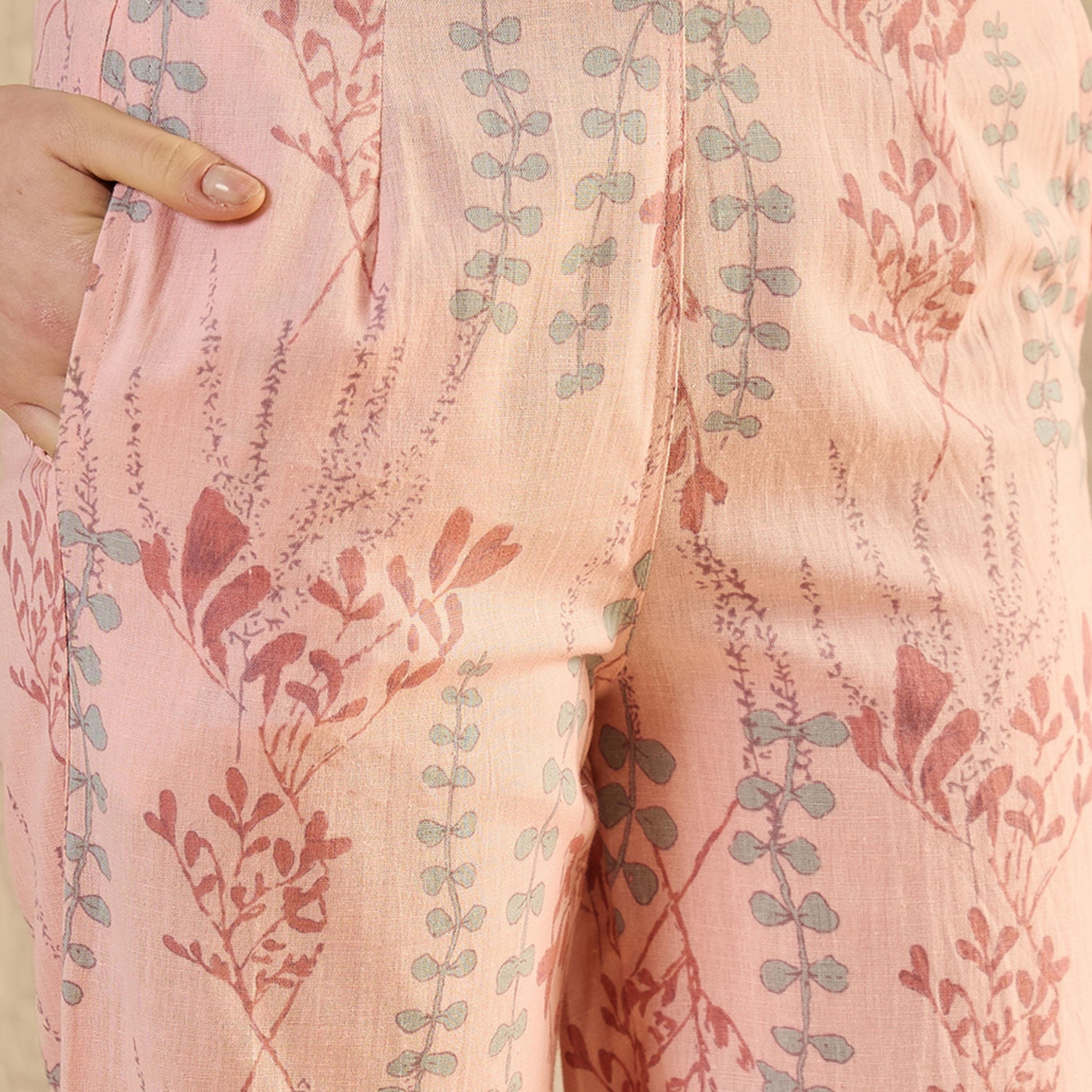Sanskrutihomes X Styli Printed Pure Cotton Top and Trouser Co-Ord Set-women-clothing-coordsets-image-2